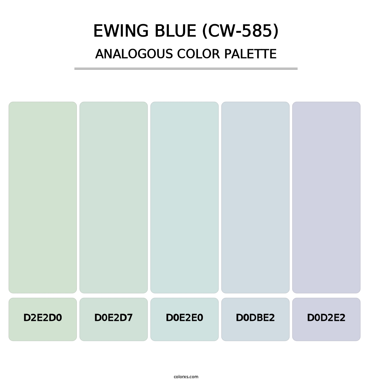 Ewing Blue (CW-585) - Analogous Color Palette