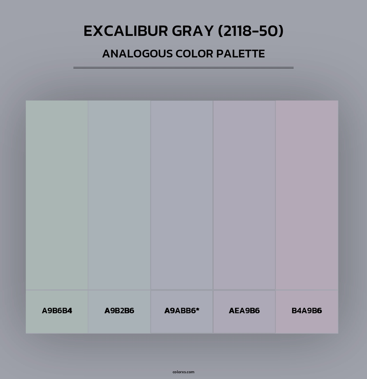 Excalibur Gray (2118-50) - Analogous Color Palette