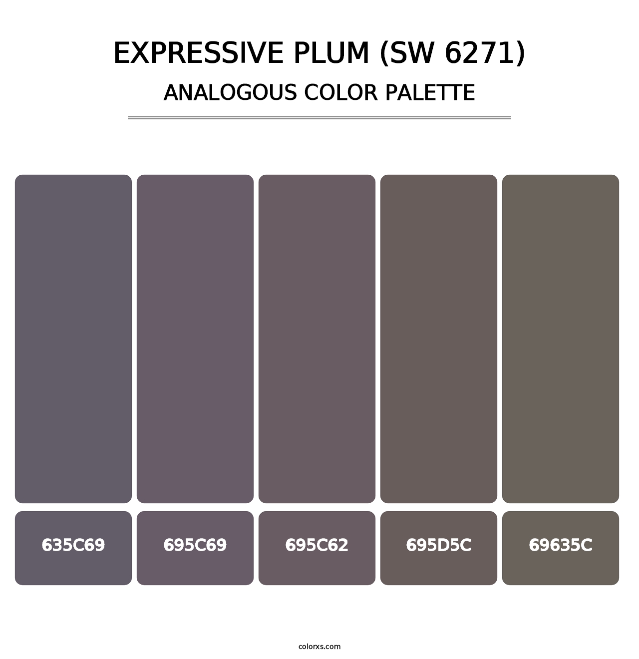 Expressive Plum (SW 6271) - Analogous Color Palette