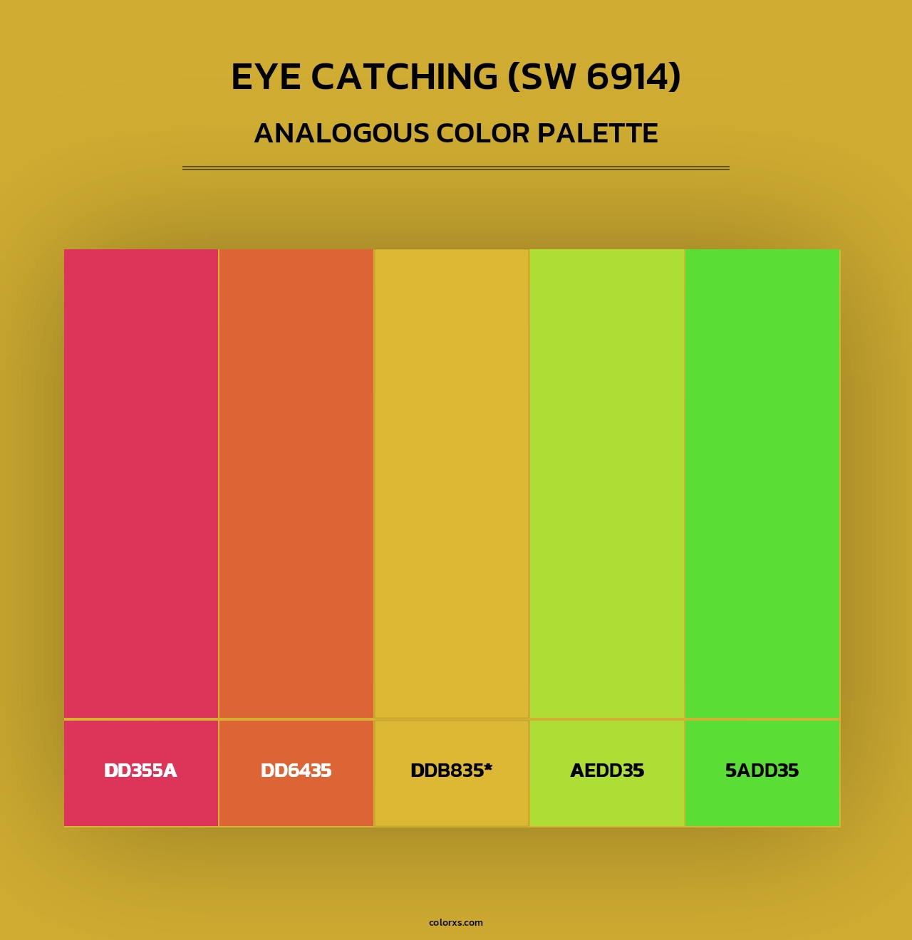 Eye Catching (SW 6914) - Analogous Color Palette