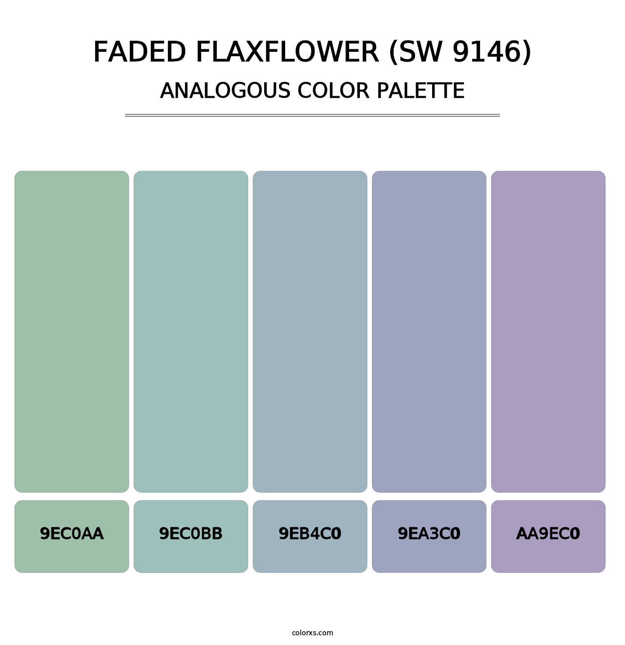 Faded Flaxflower (SW 9146) - Analogous Color Palette