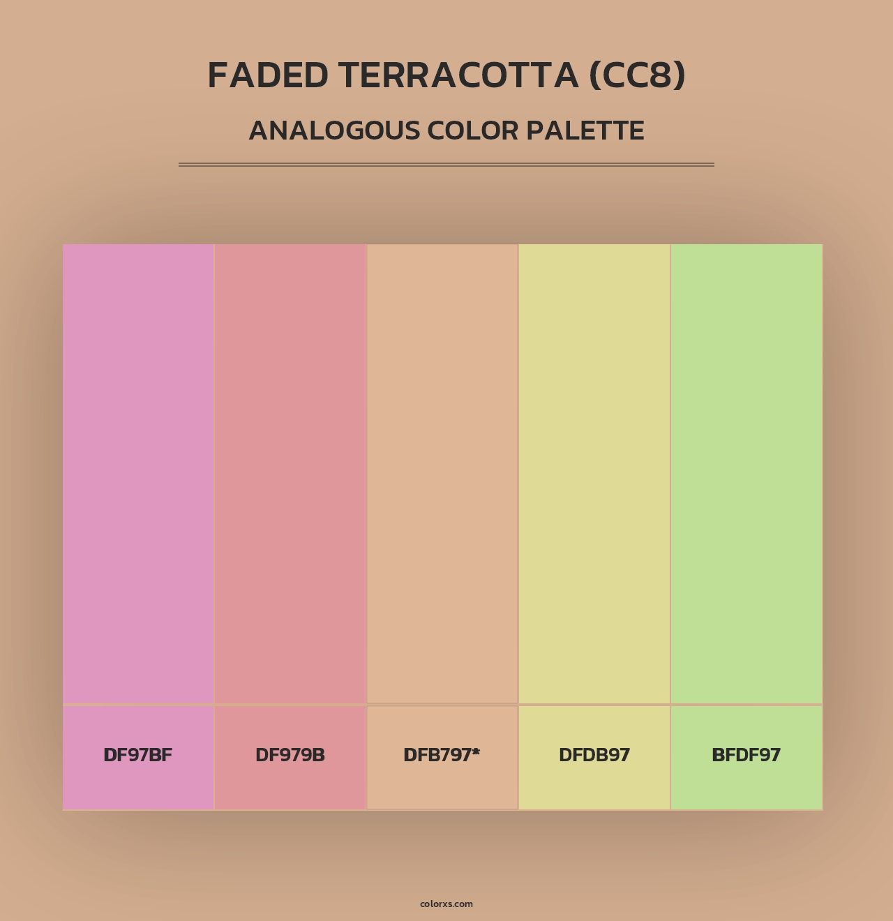 Faded Terracotta (CC8) - Analogous Color Palette