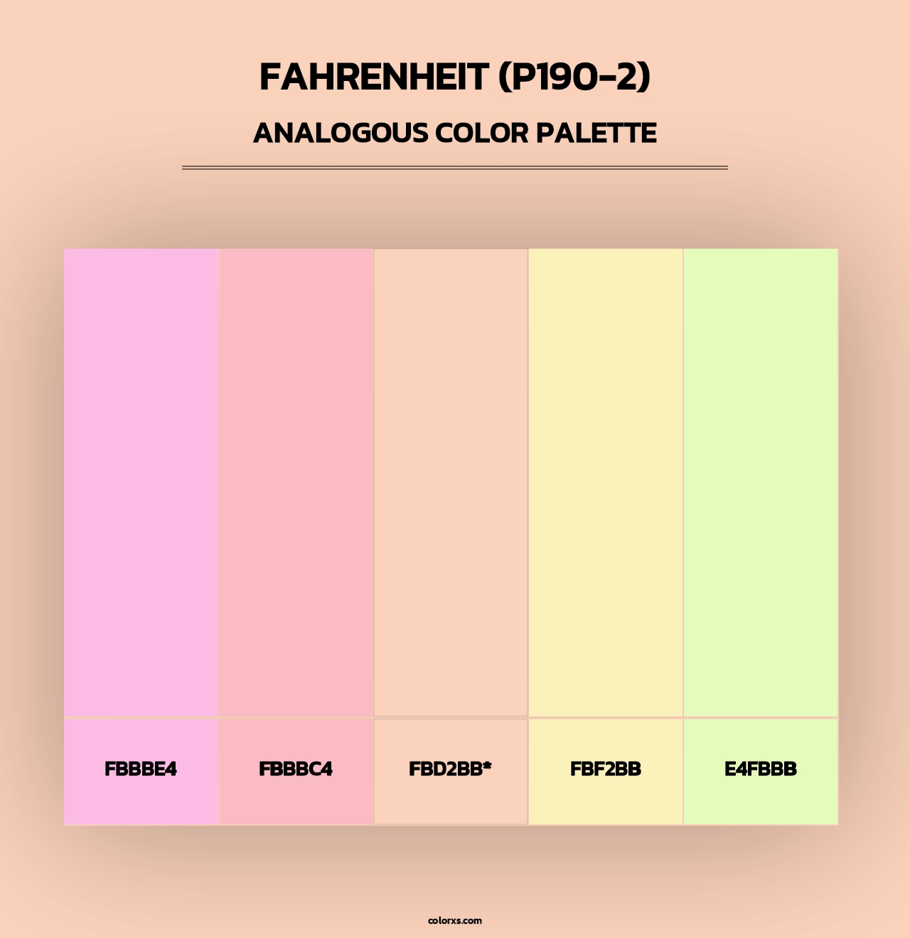 Fahrenheit (P190-2) - Analogous Color Palette