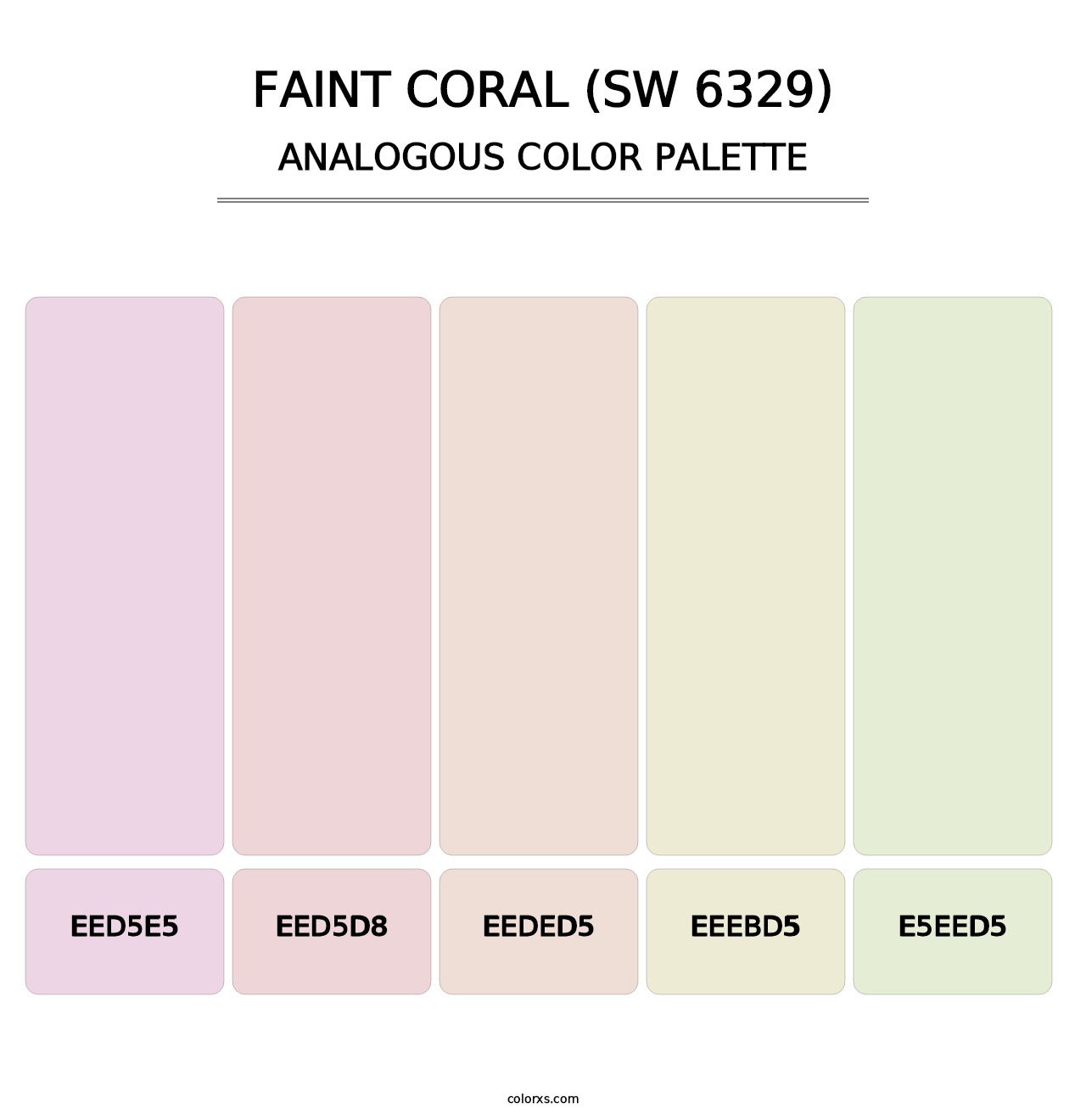 Faint Coral (SW 6329) - Analogous Color Palette