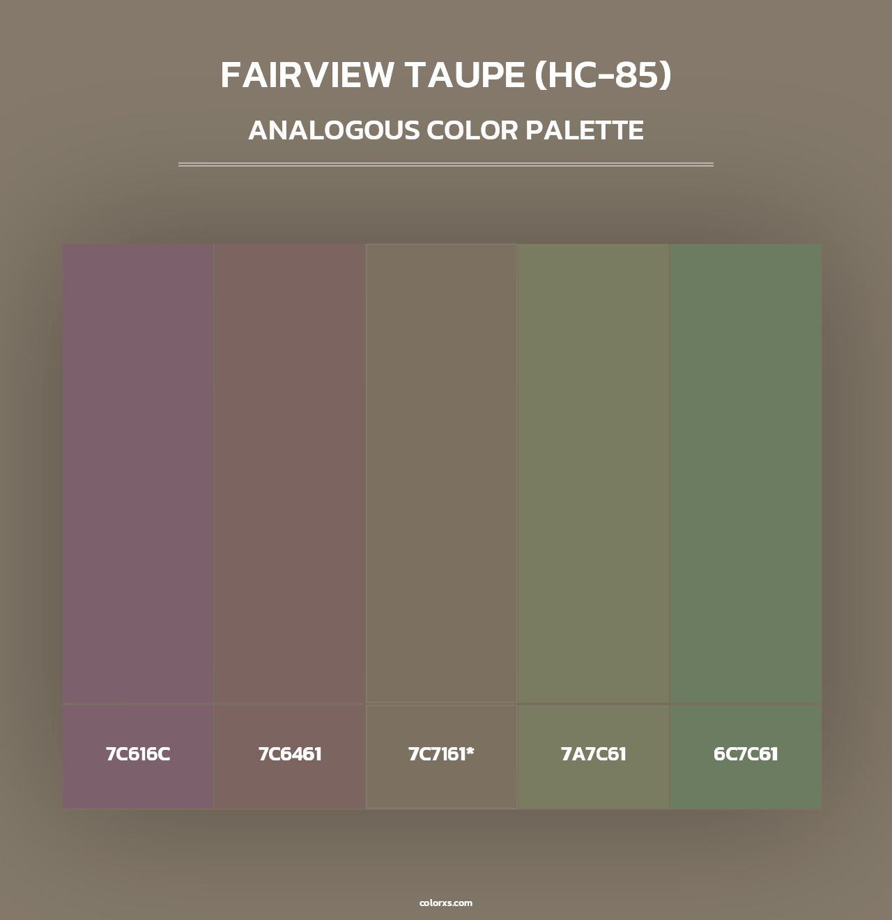 Fairview Taupe (HC-85) - Analogous Color Palette