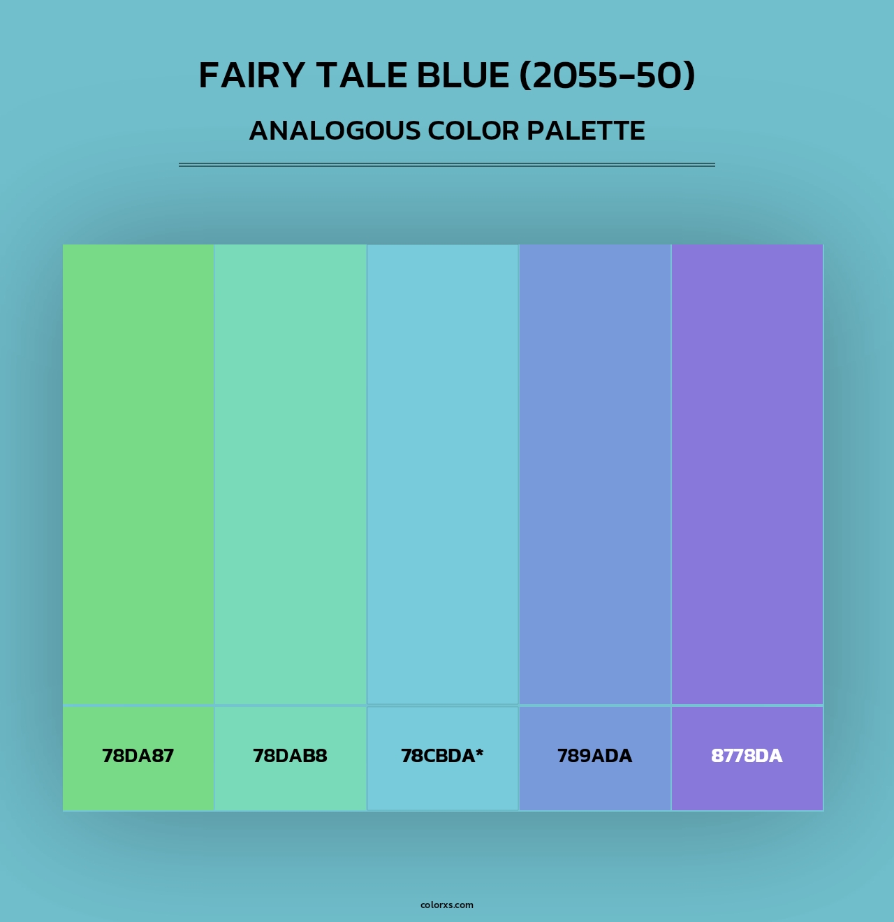 Fairy Tale Blue (2055-50) - Analogous Color Palette