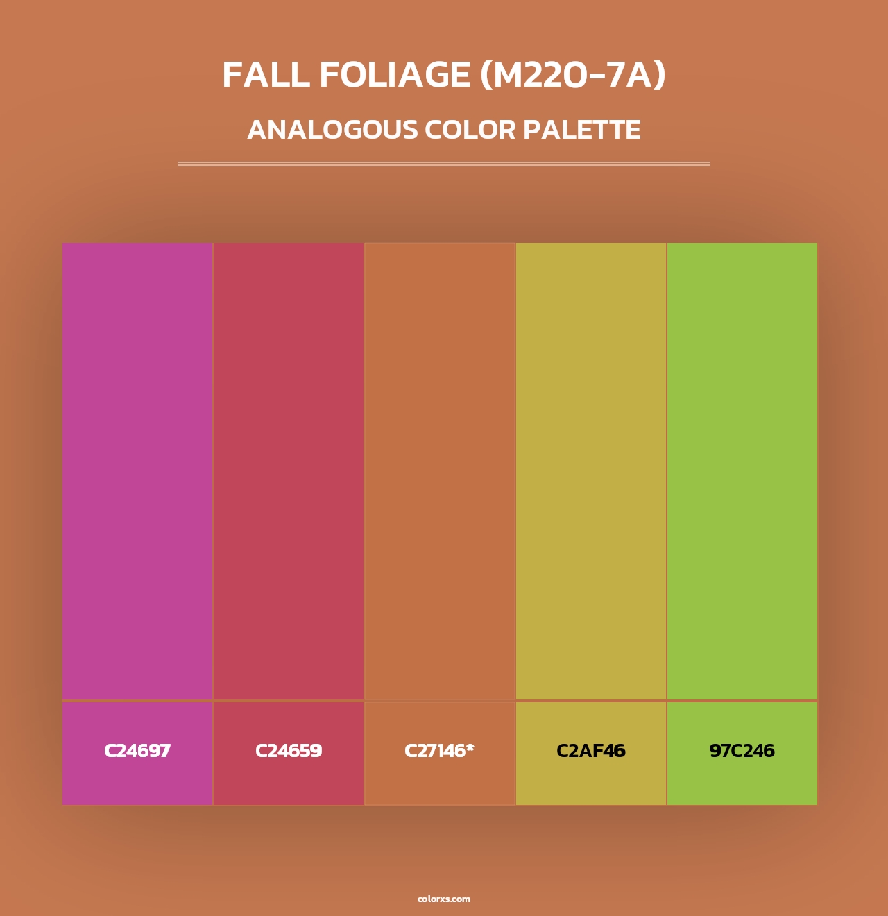 Fall Foliage (M220-7A) - Analogous Color Palette