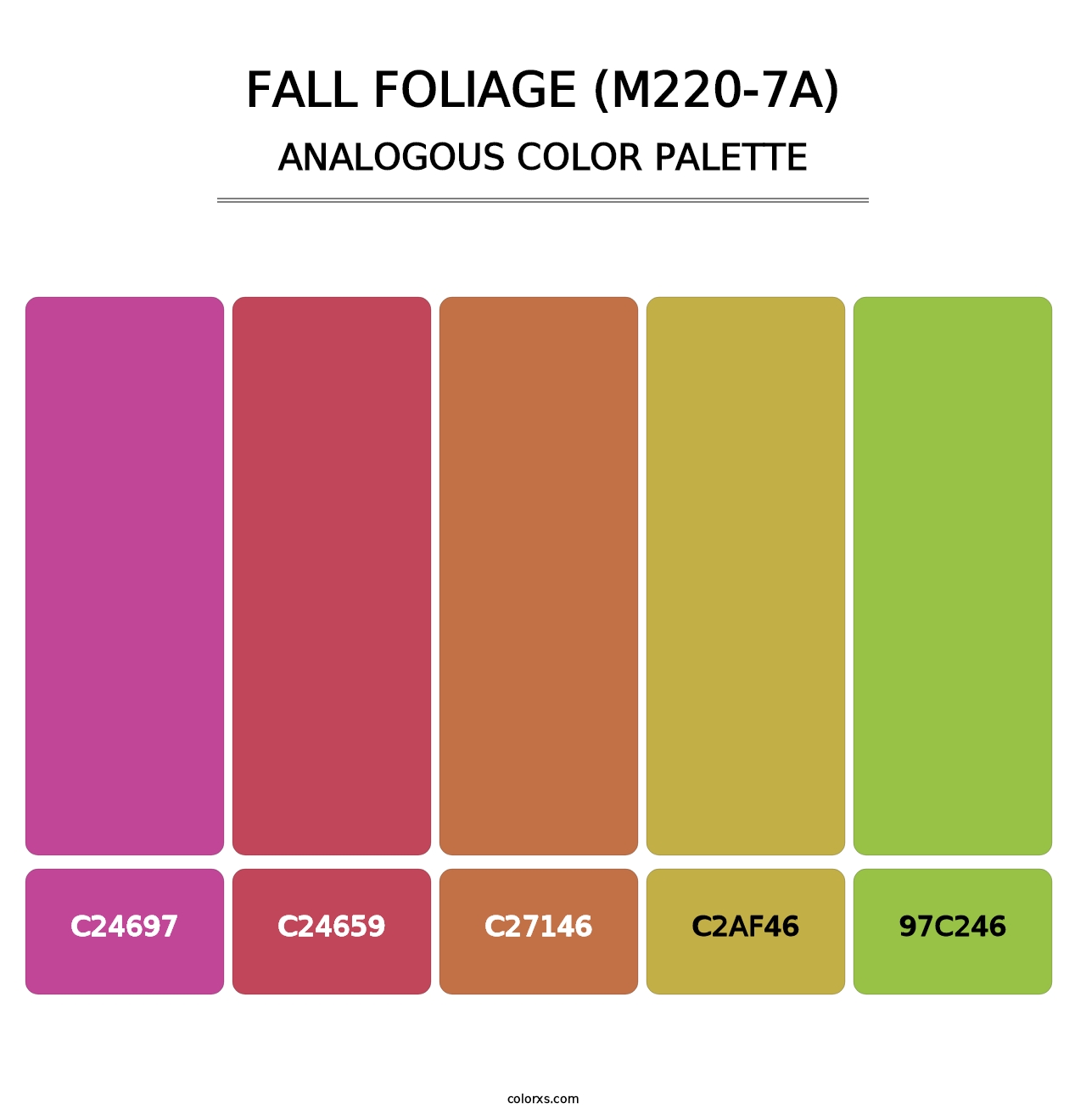 Fall Foliage (M220-7A) - Analogous Color Palette