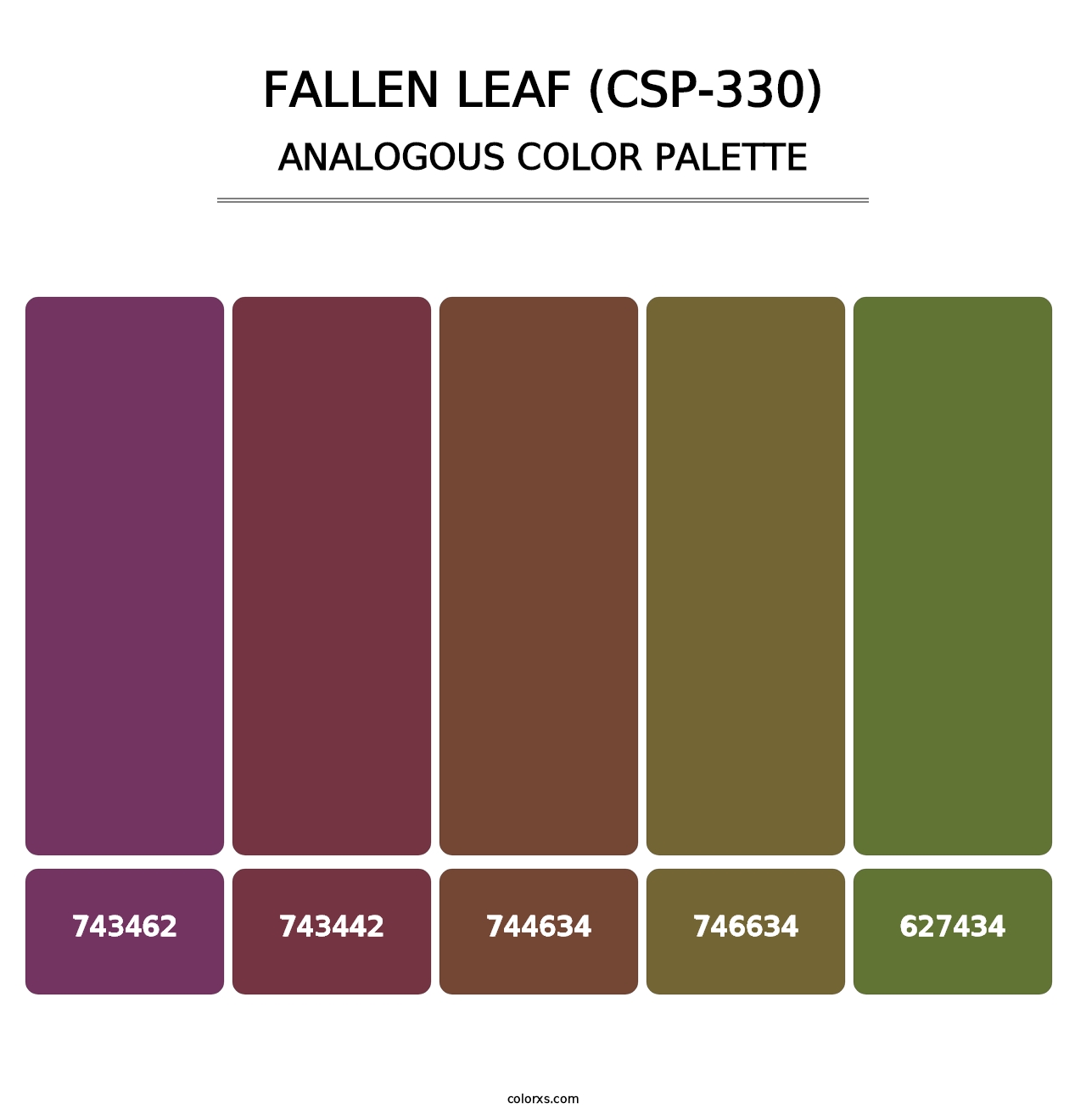 Fallen Leaf (CSP-330) - Analogous Color Palette