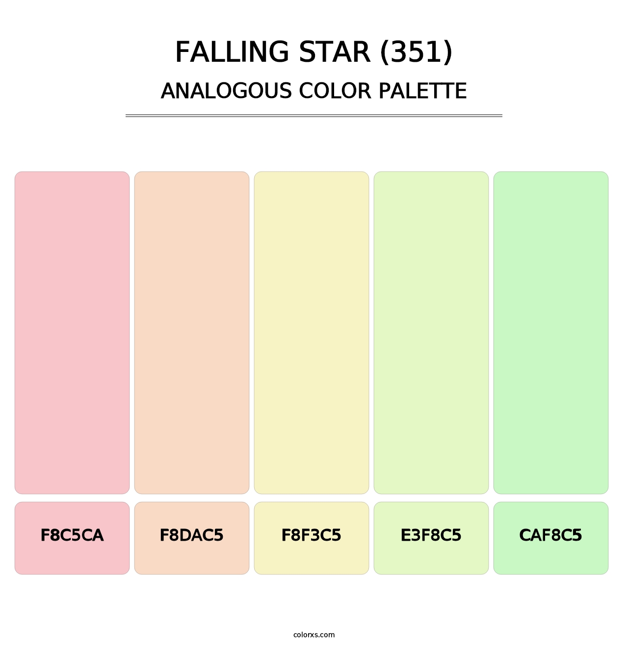 Falling Star (351) - Analogous Color Palette