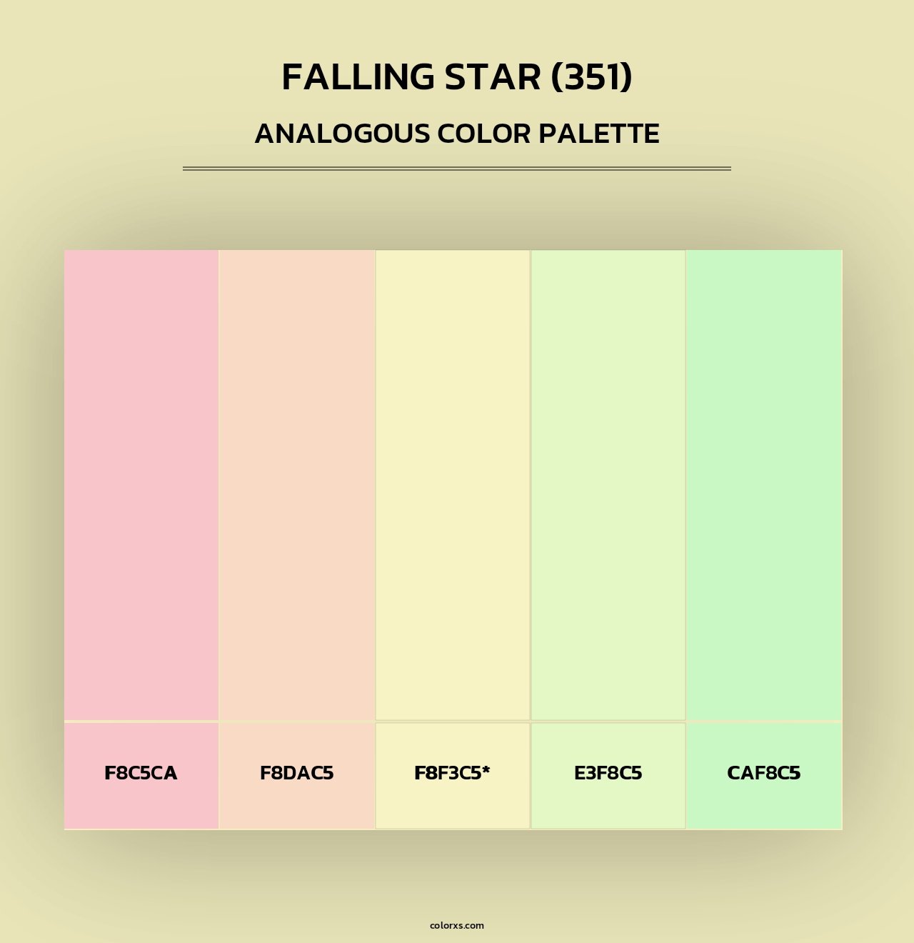 Falling Star (351) - Analogous Color Palette