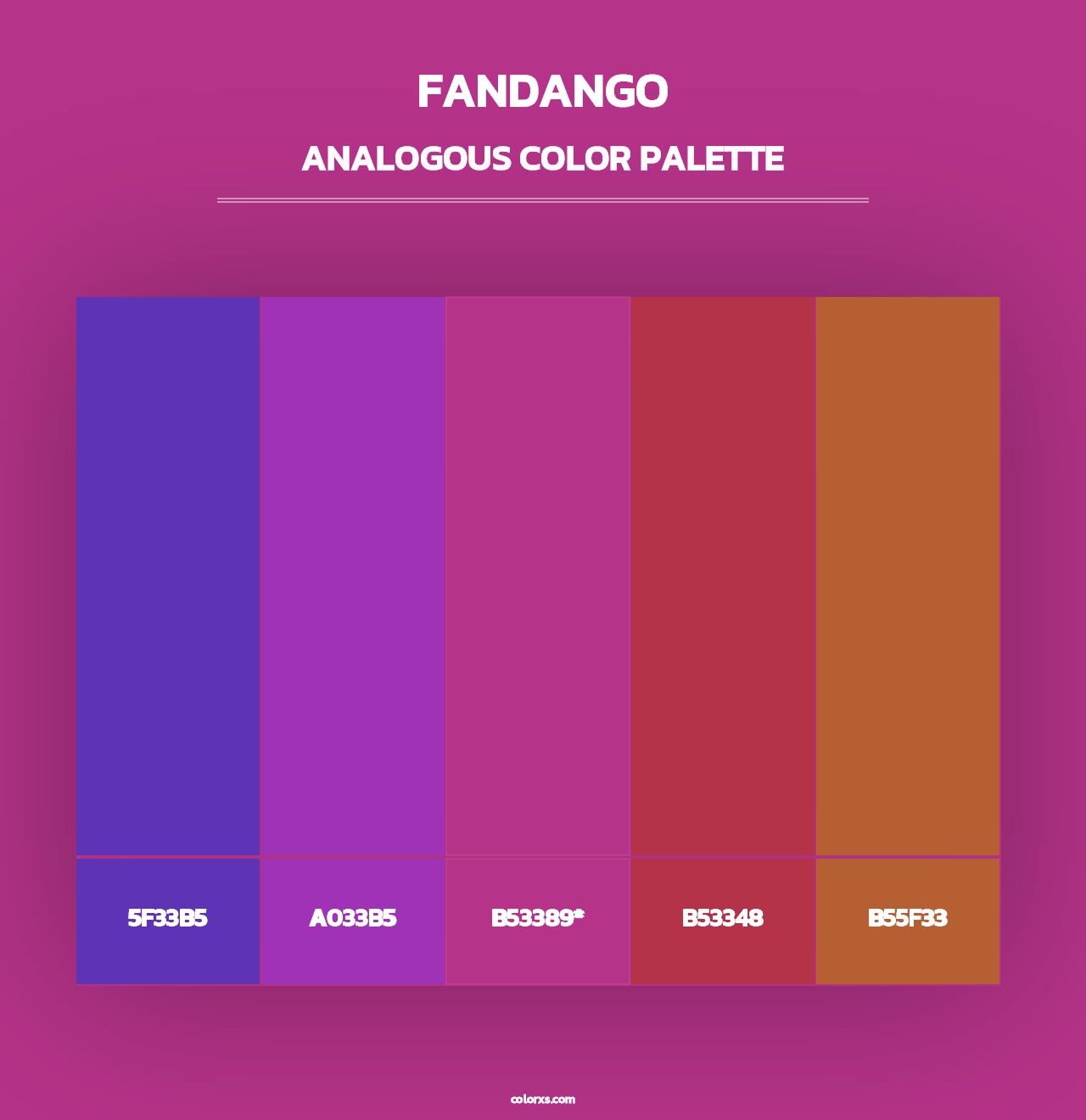 Fandango - Analogous Color Palette