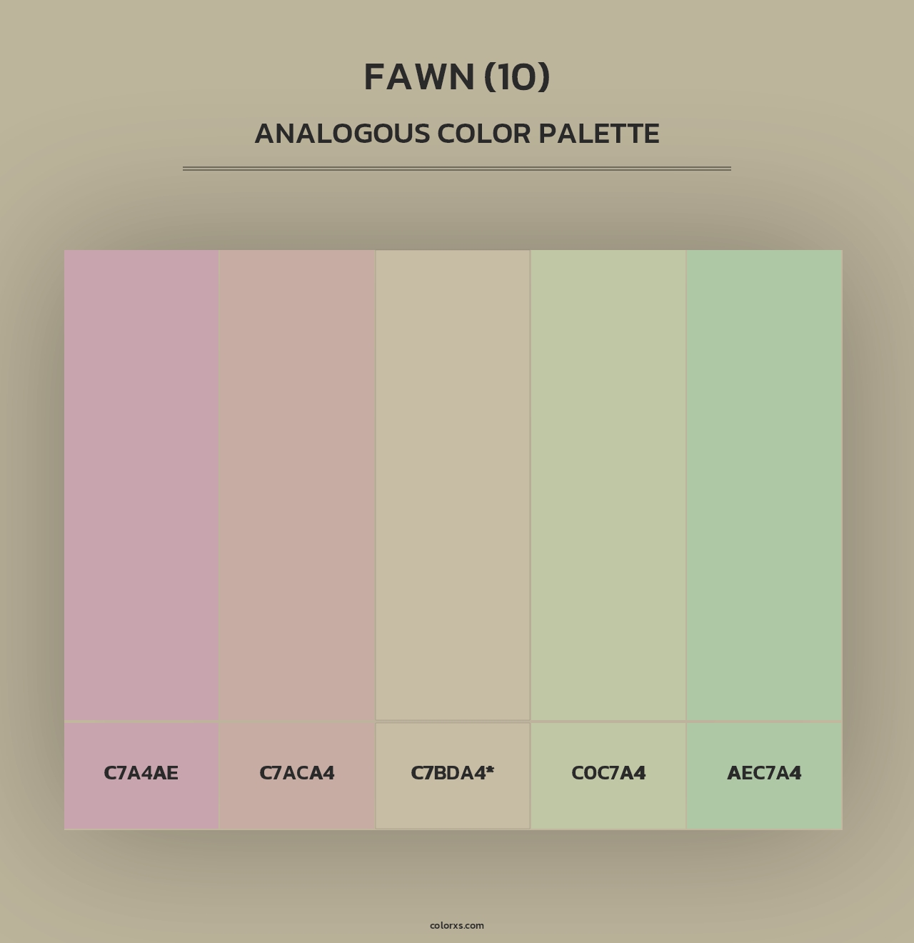 Fawn (10) - Analogous Color Palette
