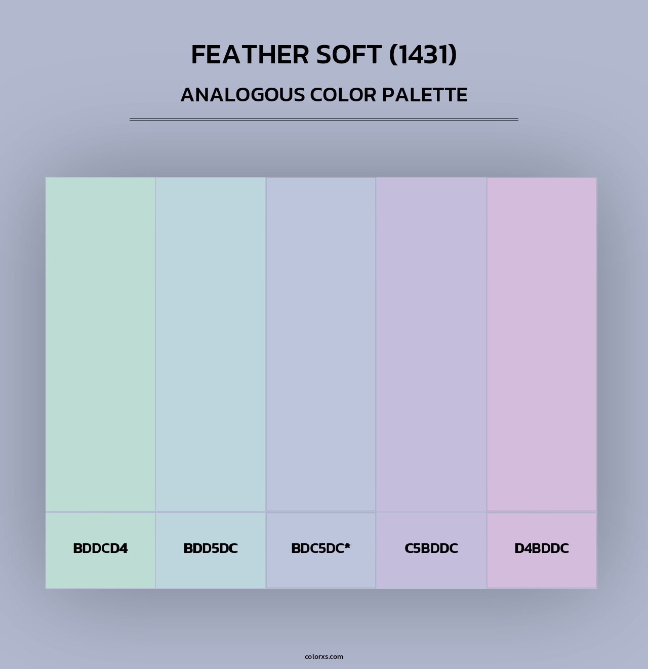 Feather Soft (1431) - Analogous Color Palette
