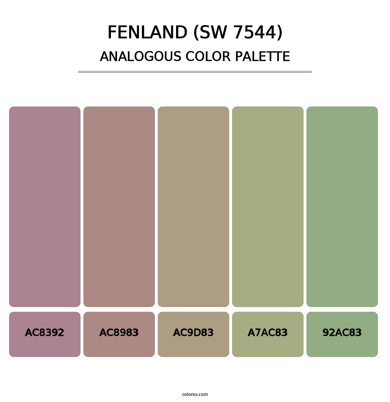 Fenland (SW 7544) - Analogous Color Palette