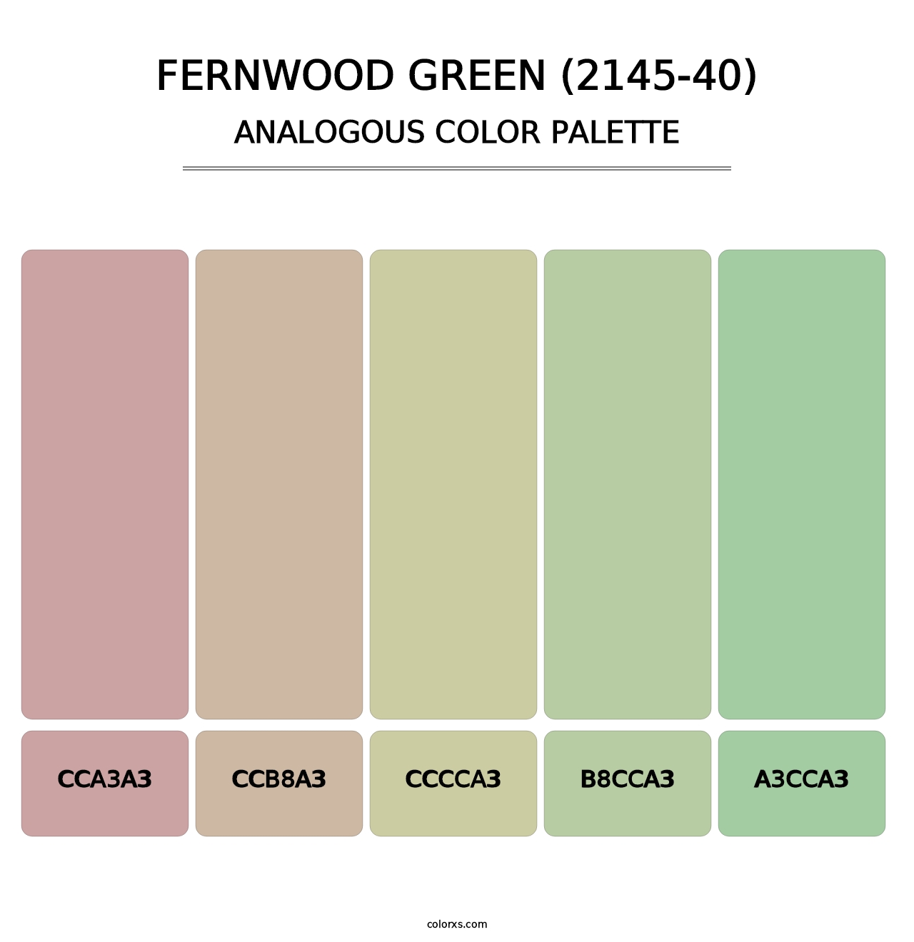 Fernwood Green (2145-40) - Analogous Color Palette