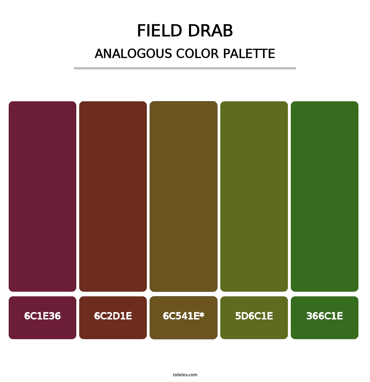 Field Drab - Analogous Color Palette