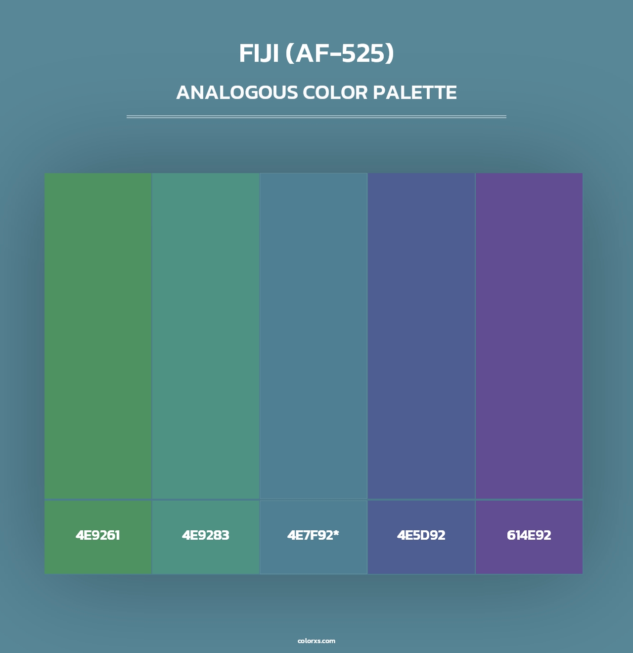 Fiji (AF-525) - Analogous Color Palette