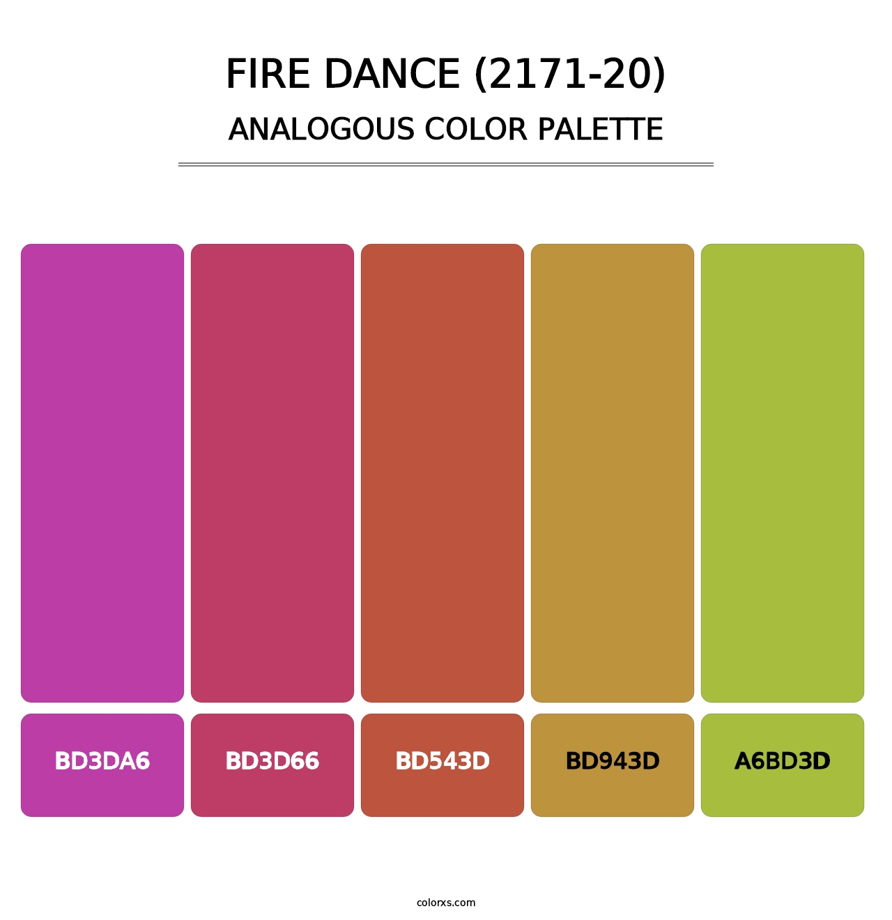 Fire Dance (2171-20) - Analogous Color Palette