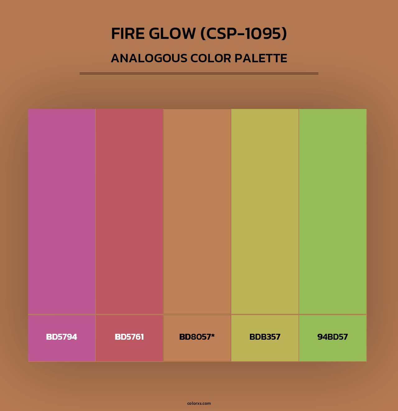 Fire Glow (CSP-1095) - Analogous Color Palette