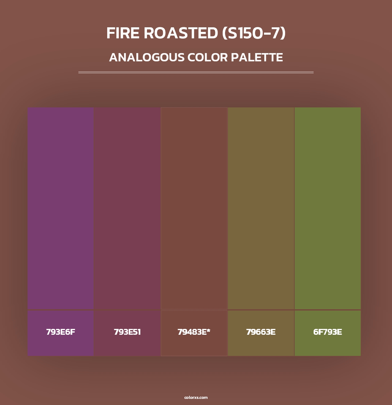 Fire Roasted (S150-7) - Analogous Color Palette
