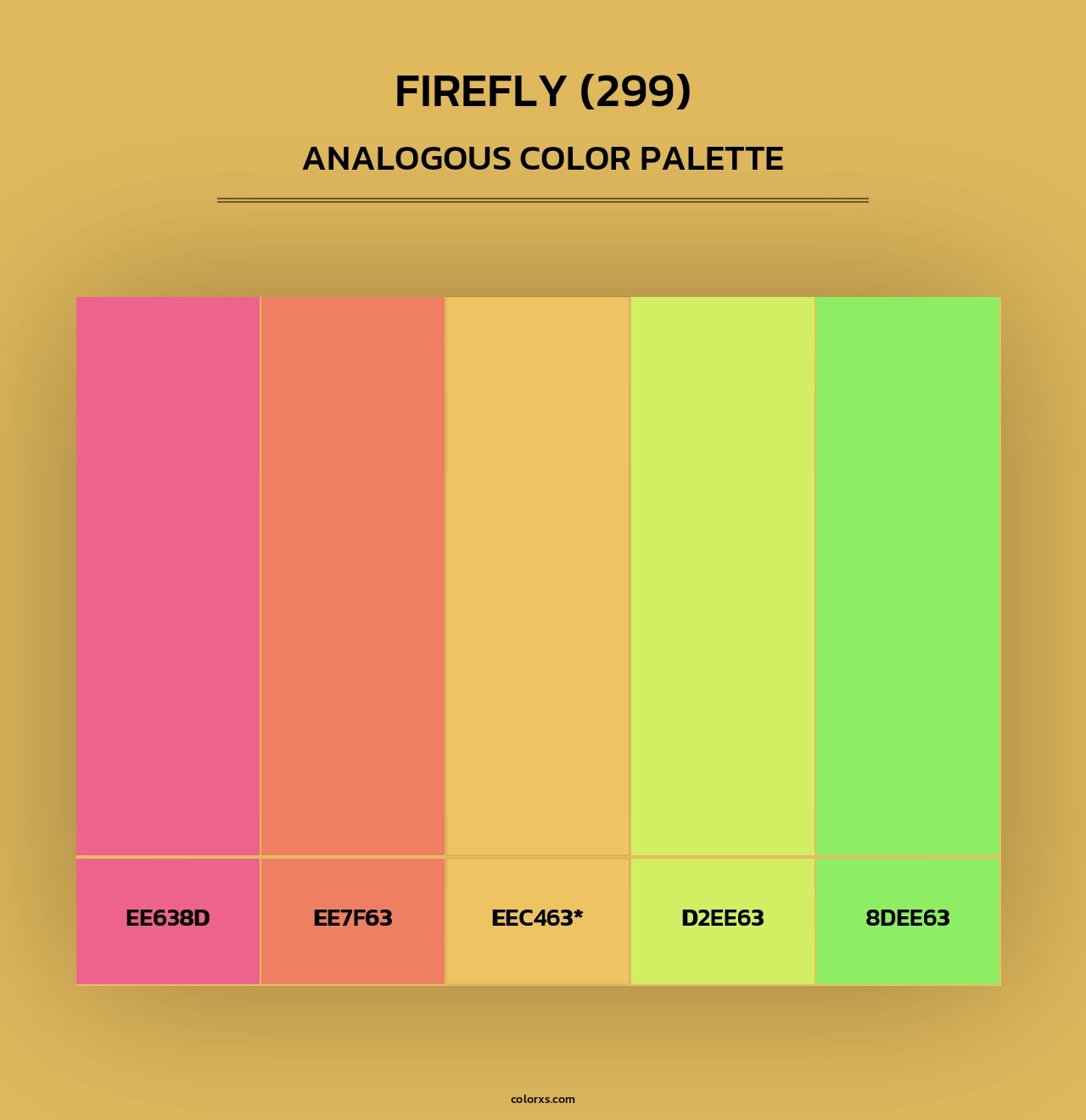 Firefly (299) - Analogous Color Palette