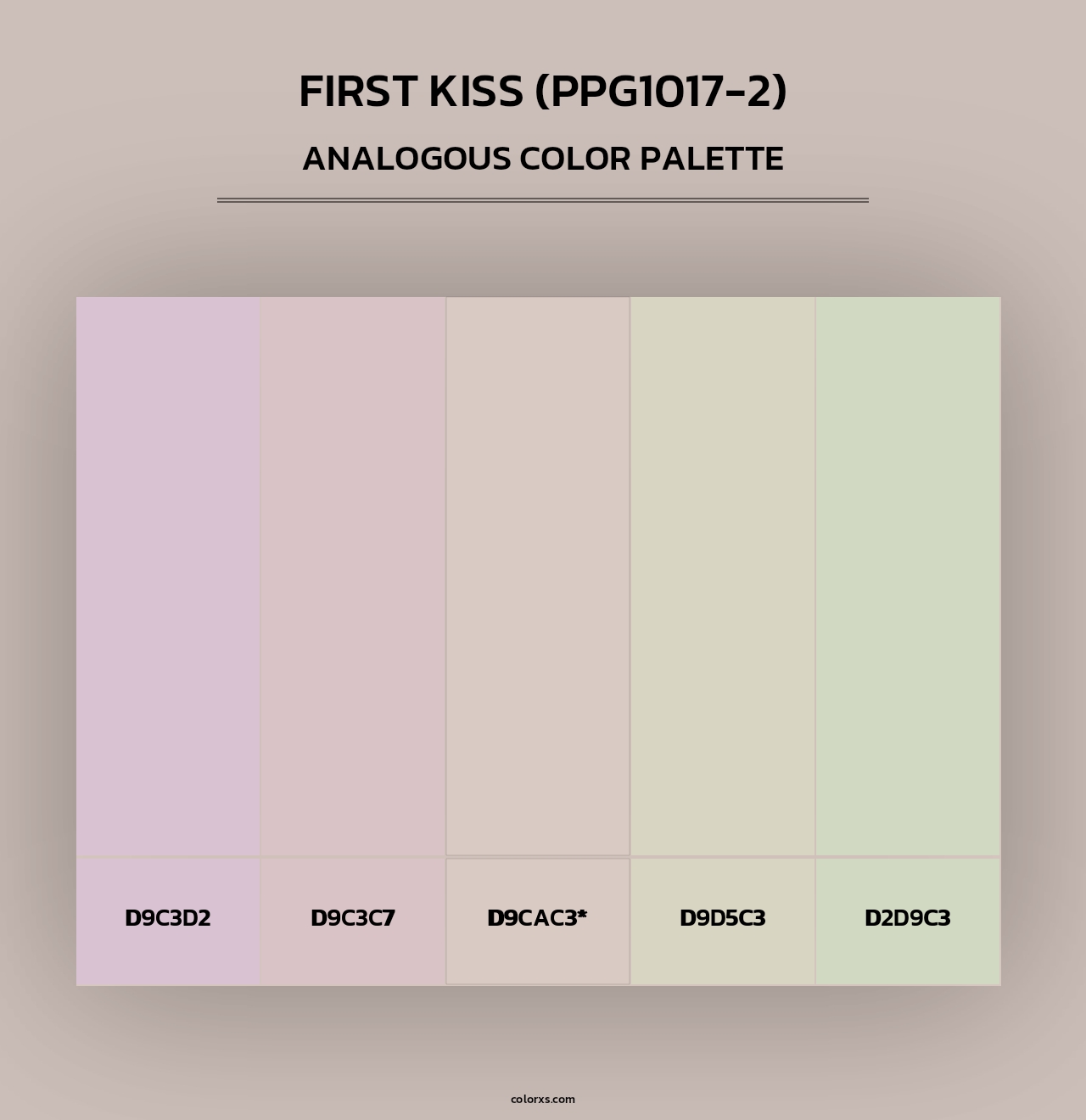 First Kiss (PPG1017-2) - Analogous Color Palette