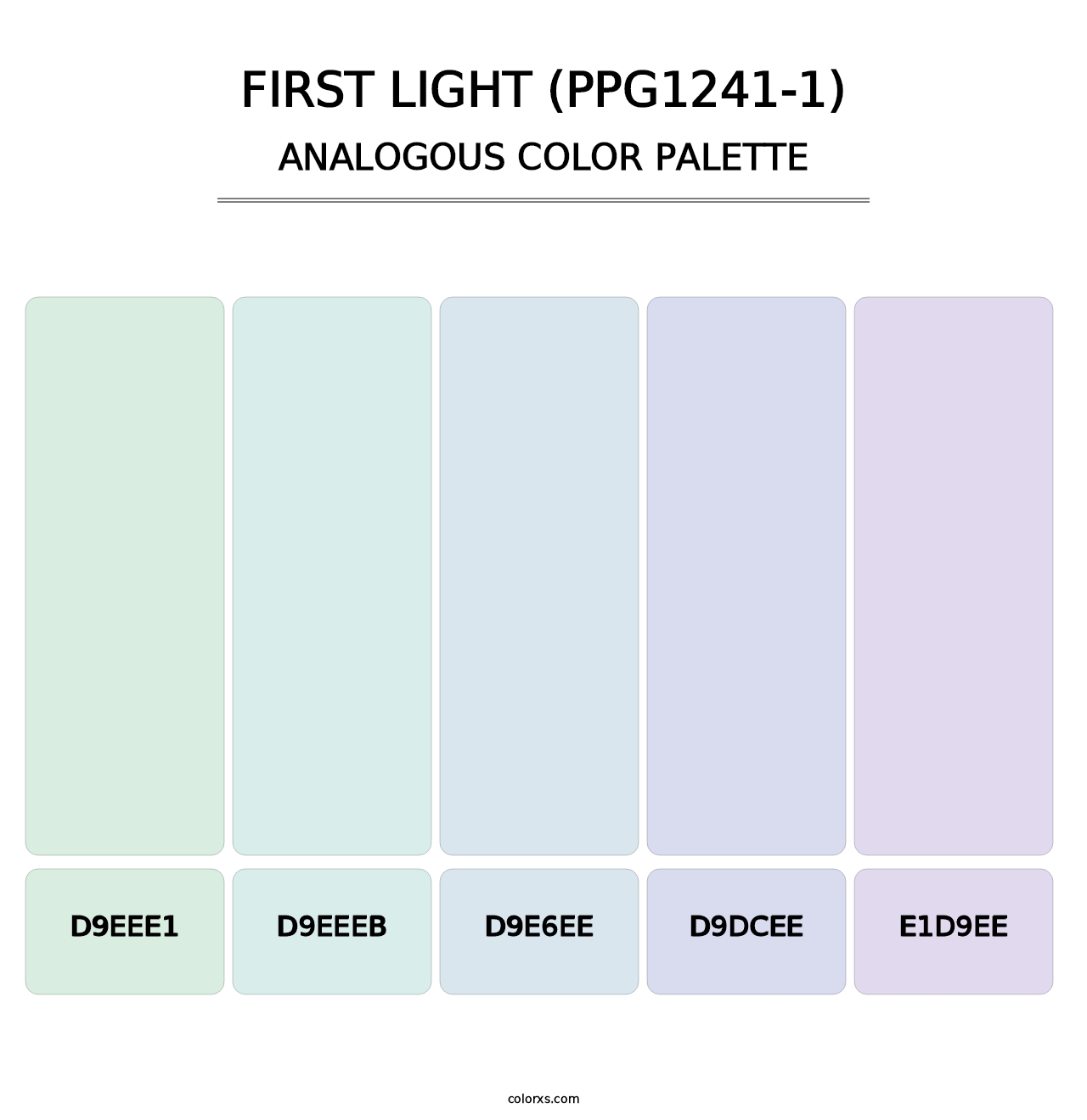First Light (PPG1241-1) - Analogous Color Palette