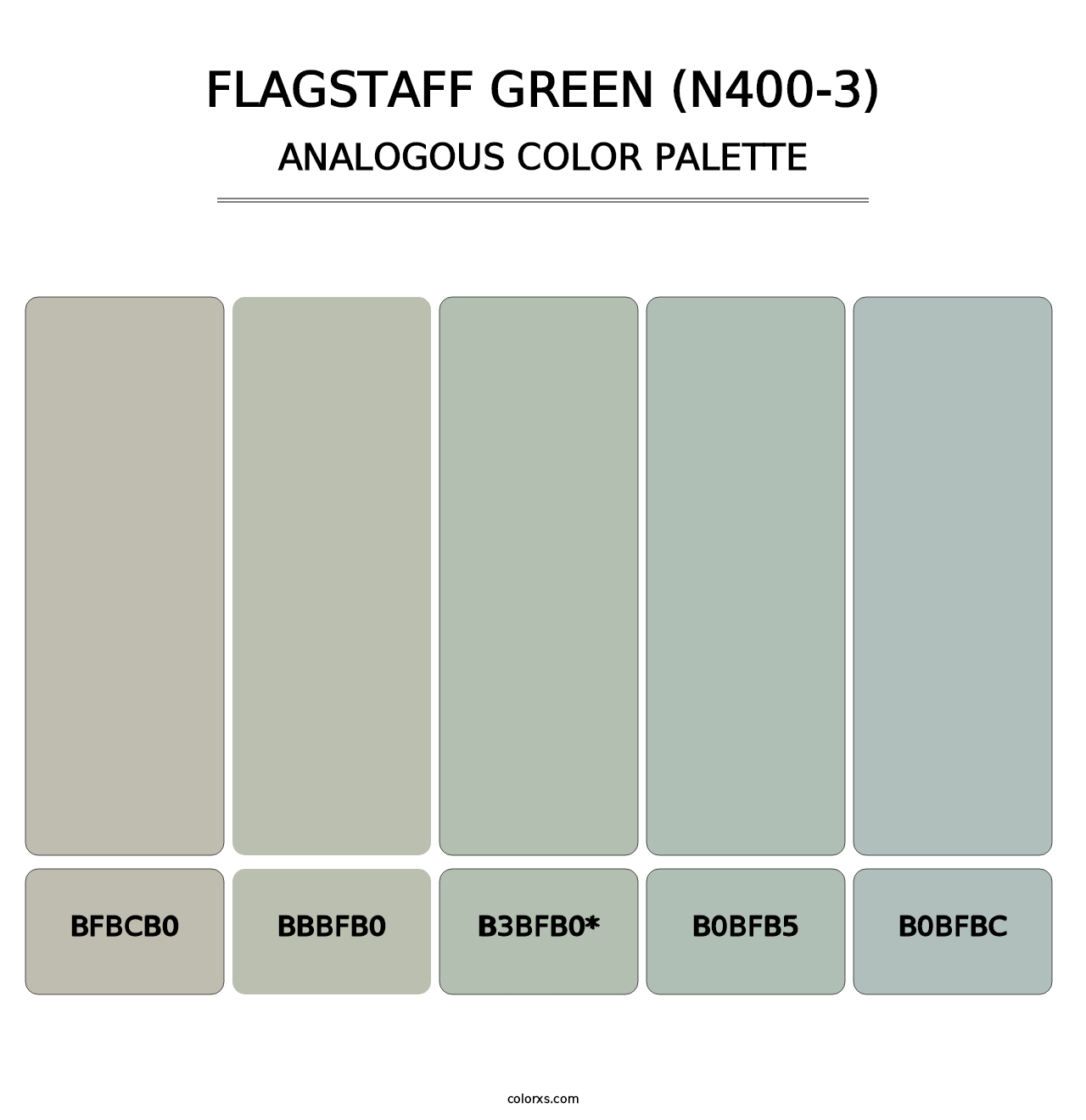 Flagstaff Green (N400-3) - Analogous Color Palette