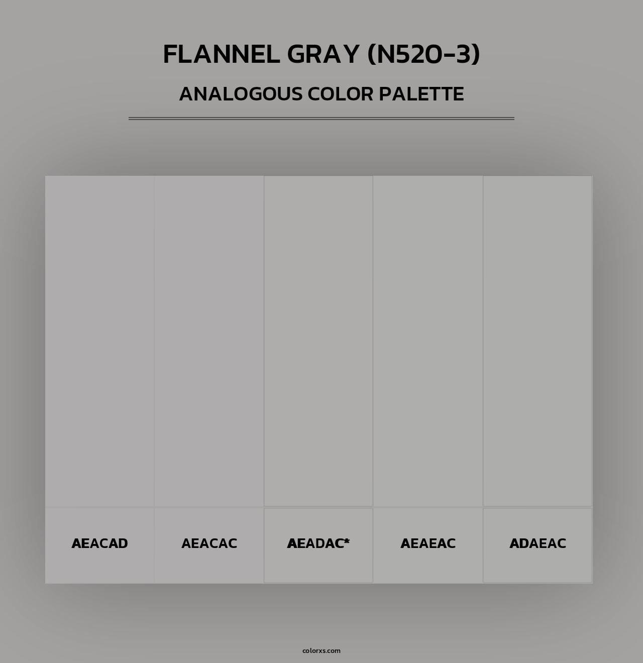 Flannel Gray (N520-3) - Analogous Color Palette