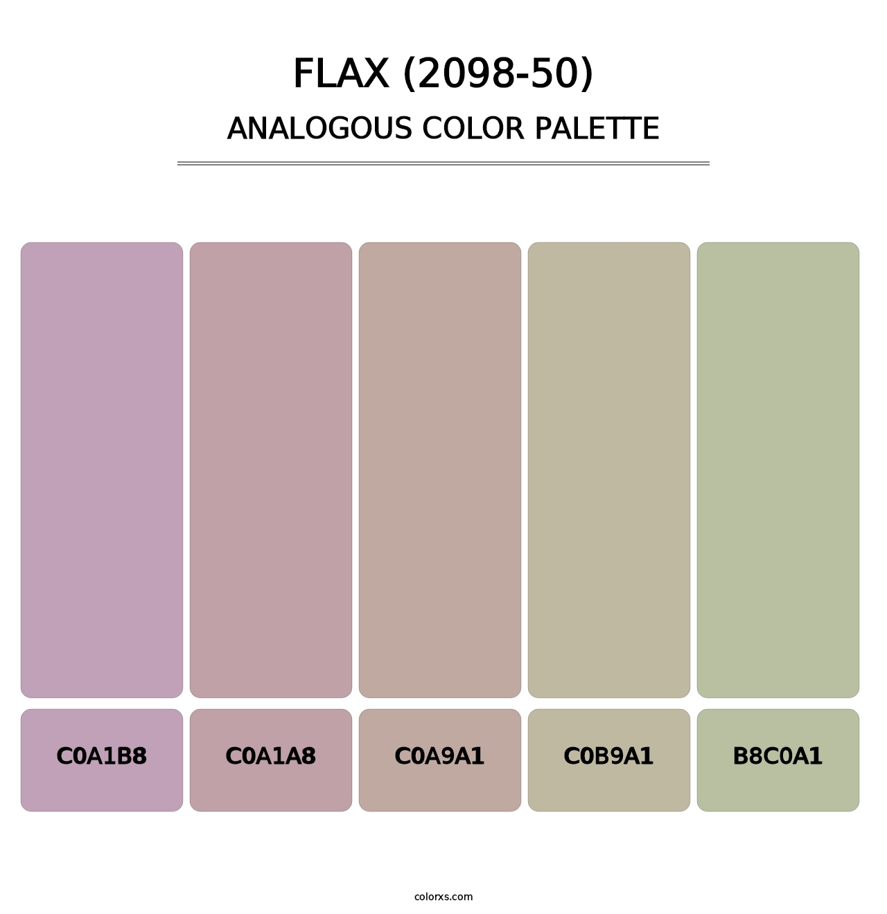 Flax (2098-50) - Analogous Color Palette
