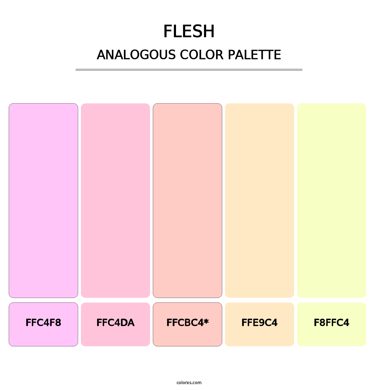 Flesh - Analogous Color Palette