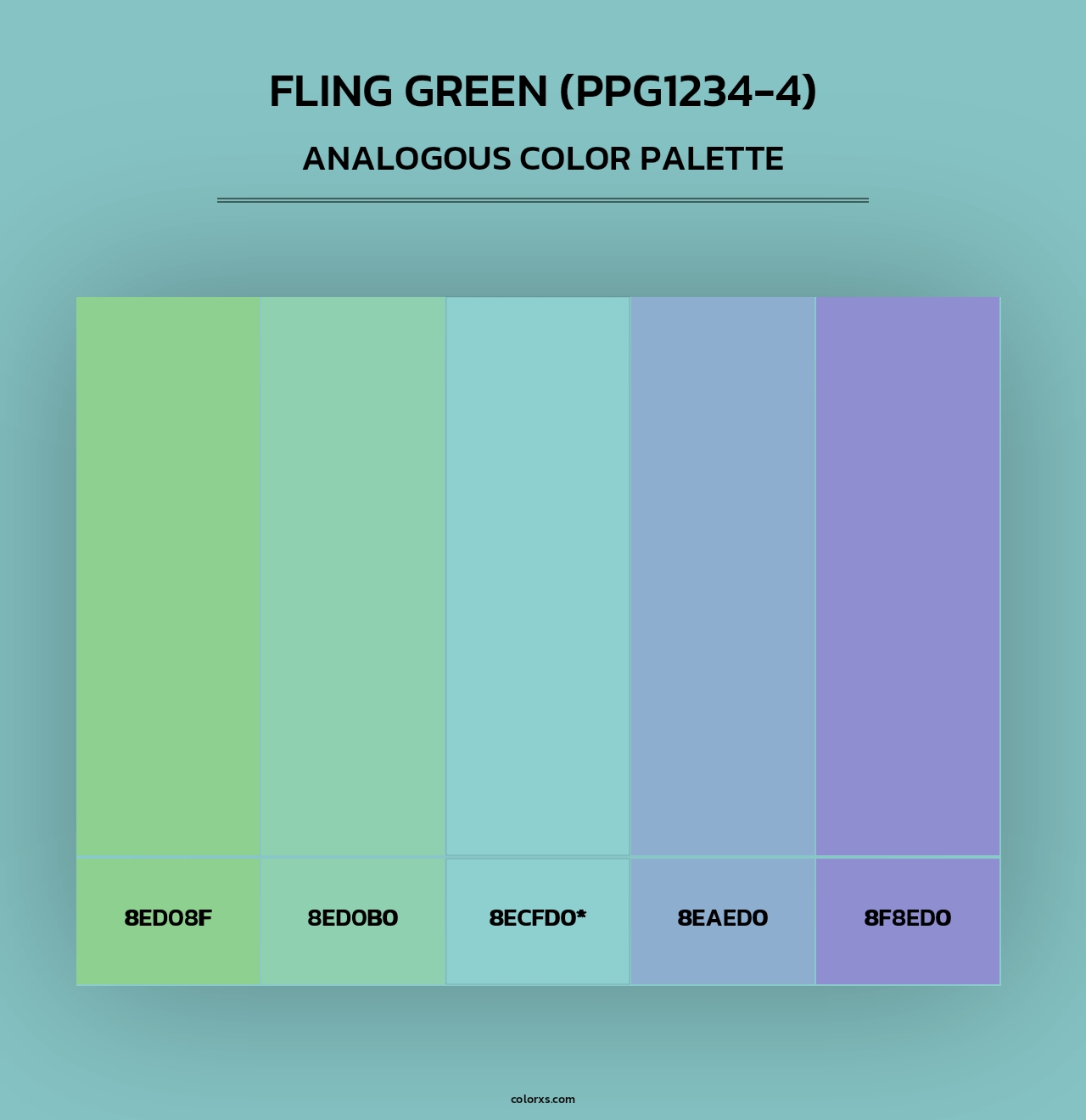 Fling Green (PPG1234-4) - Analogous Color Palette