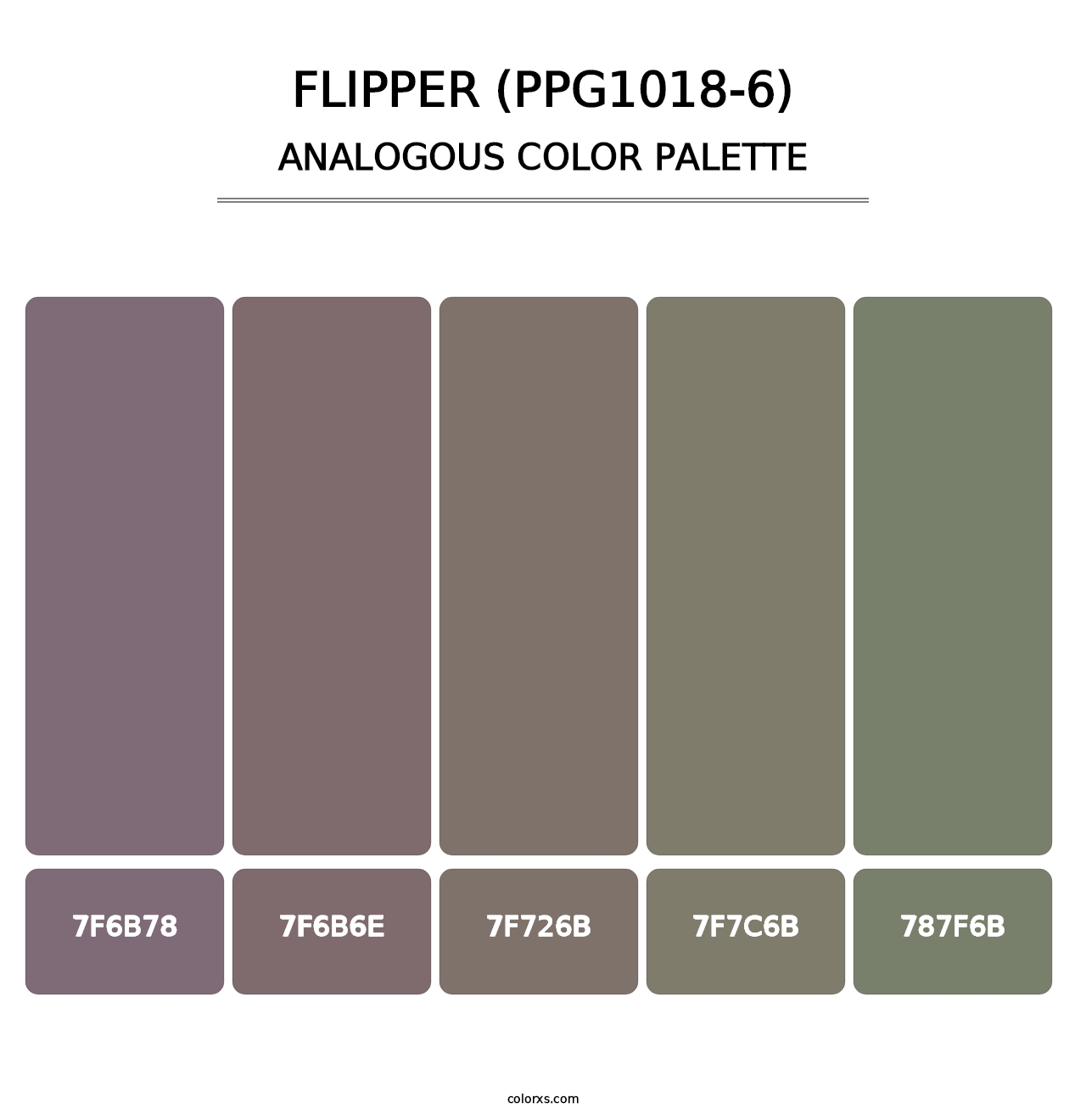 Flipper (PPG1018-6) - Analogous Color Palette