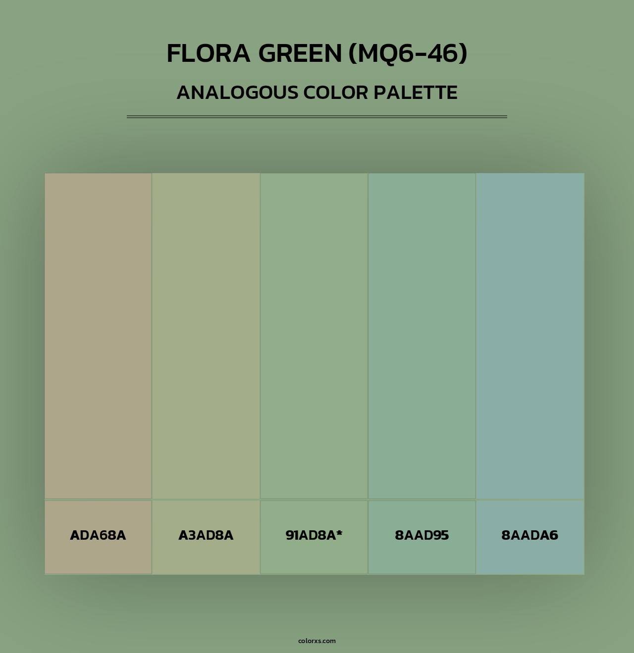 Flora Green (MQ6-46) - Analogous Color Palette