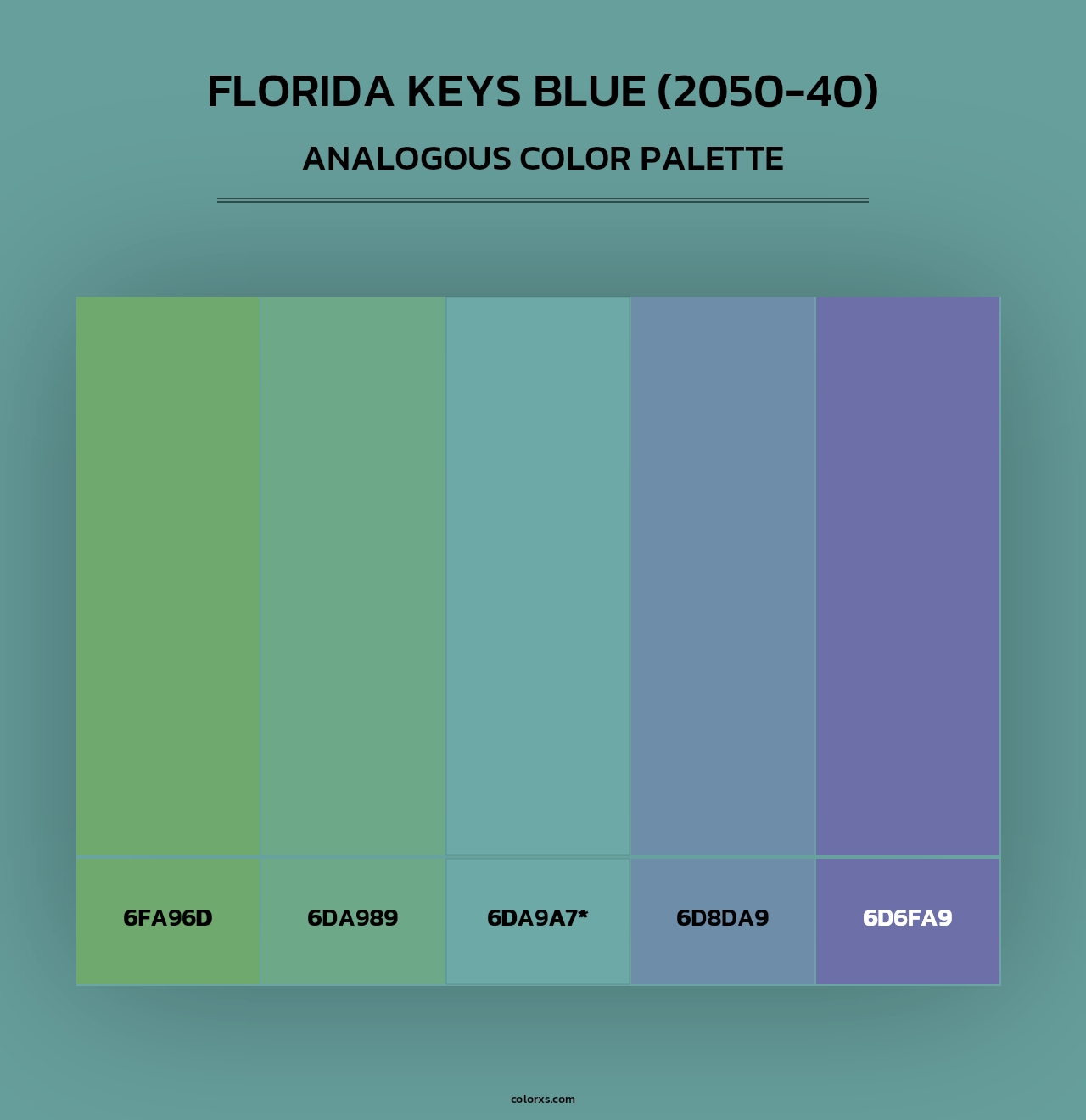 Florida Keys Blue (2050-40) - Analogous Color Palette