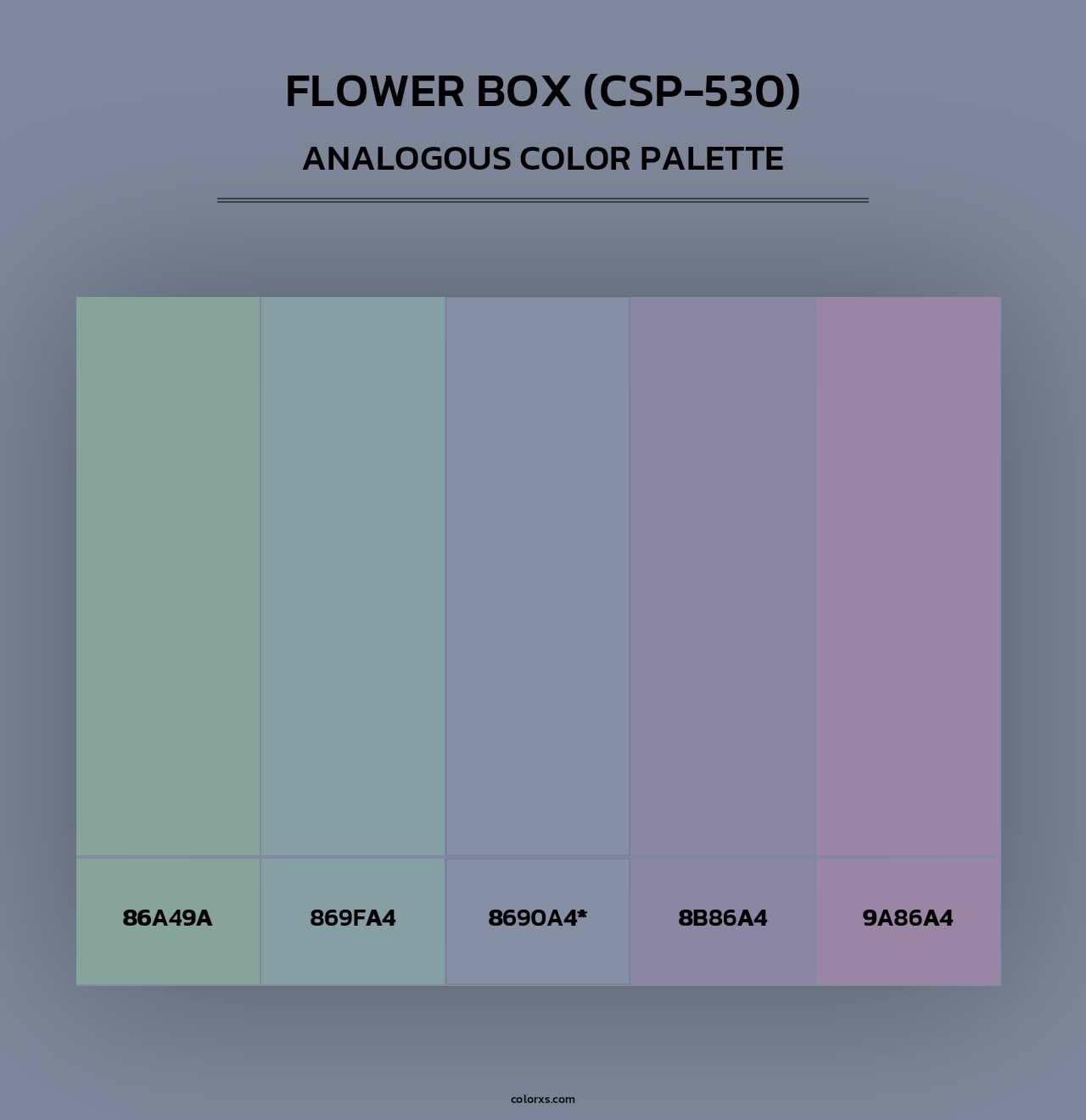 Flower Box (CSP-530) - Analogous Color Palette