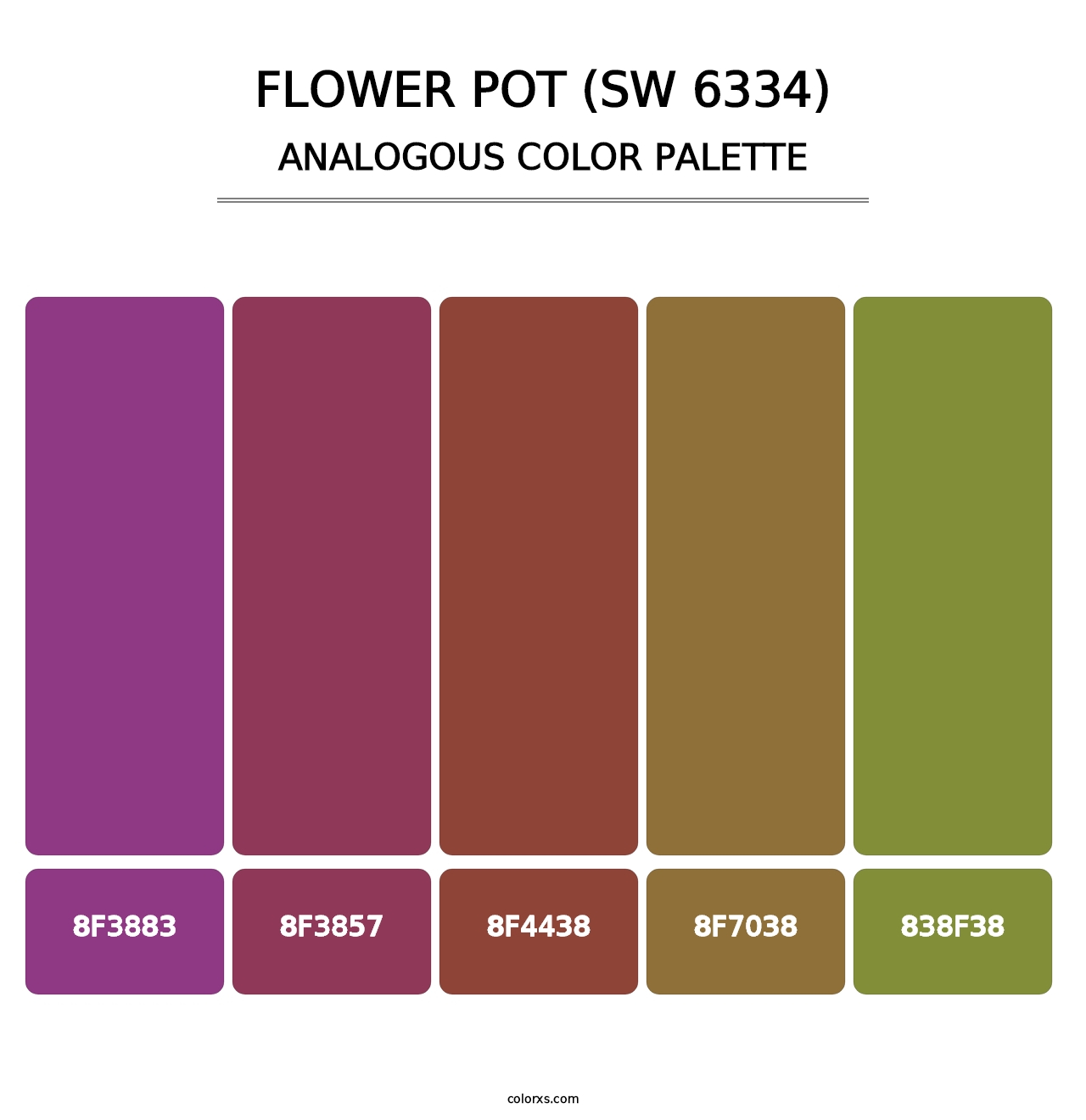 Flower Pot (SW 6334) - Analogous Color Palette