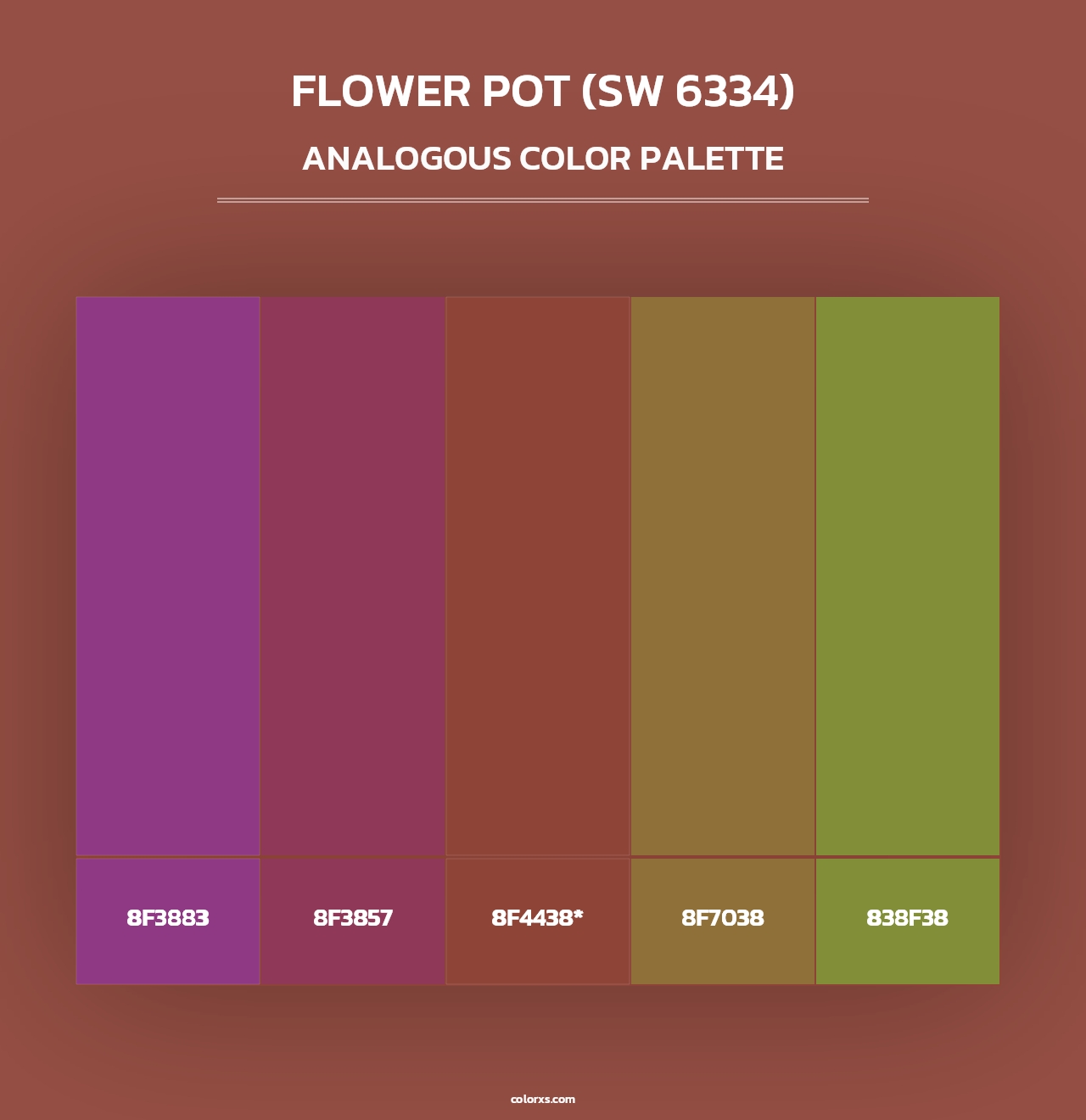 Flower Pot (SW 6334) - Analogous Color Palette