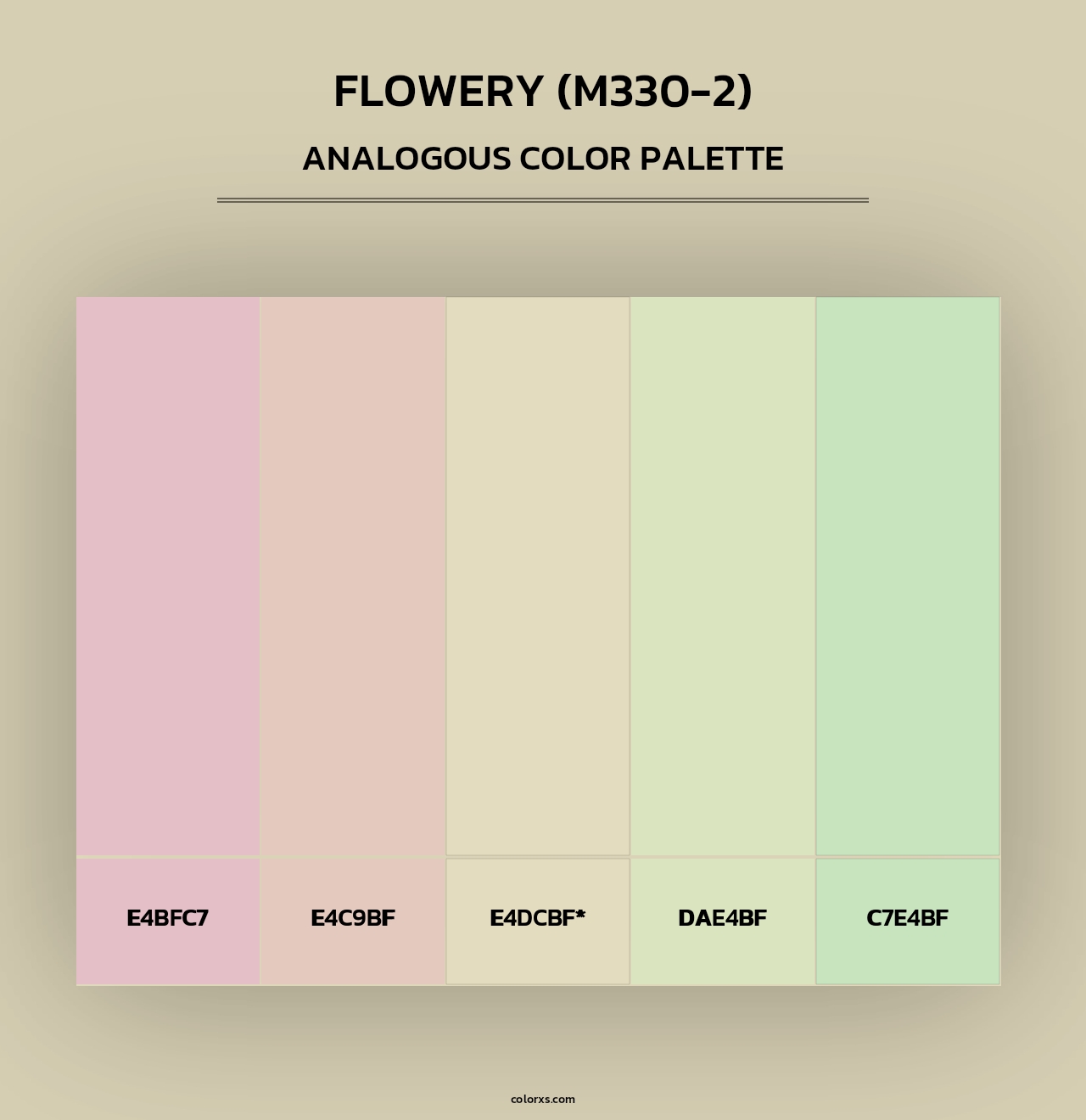 Flowery (M330-2) - Analogous Color Palette