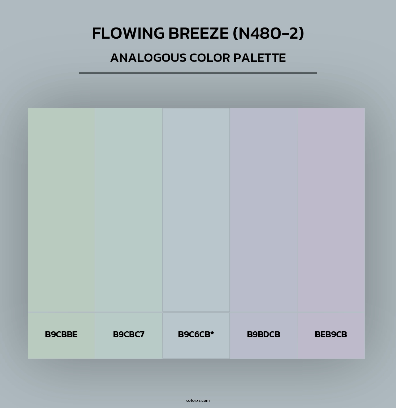 Flowing Breeze (N480-2) - Analogous Color Palette