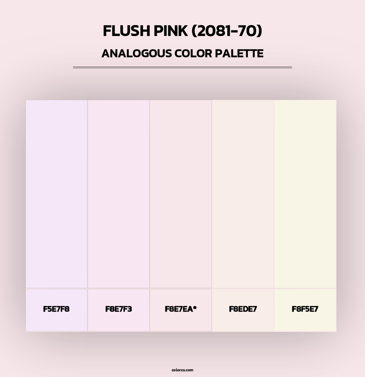 Flush Pink (2081-70) - Analogous Color Palette