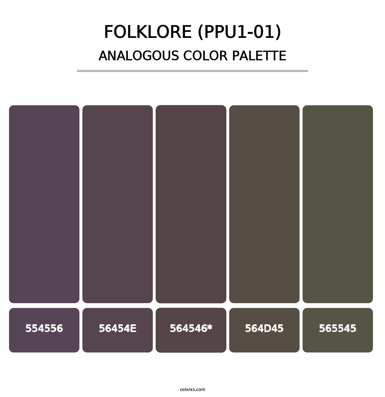 Folklore (PPU1-01) - Analogous Color Palette