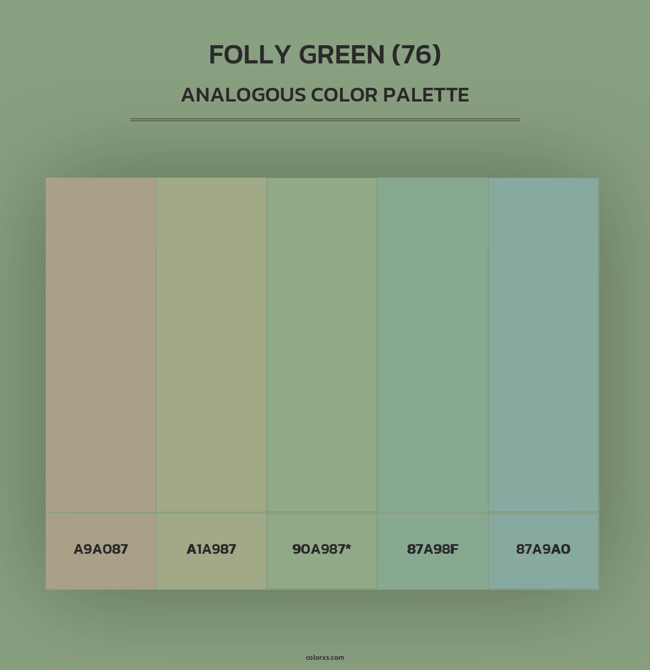 Folly Green (76) - Analogous Color Palette