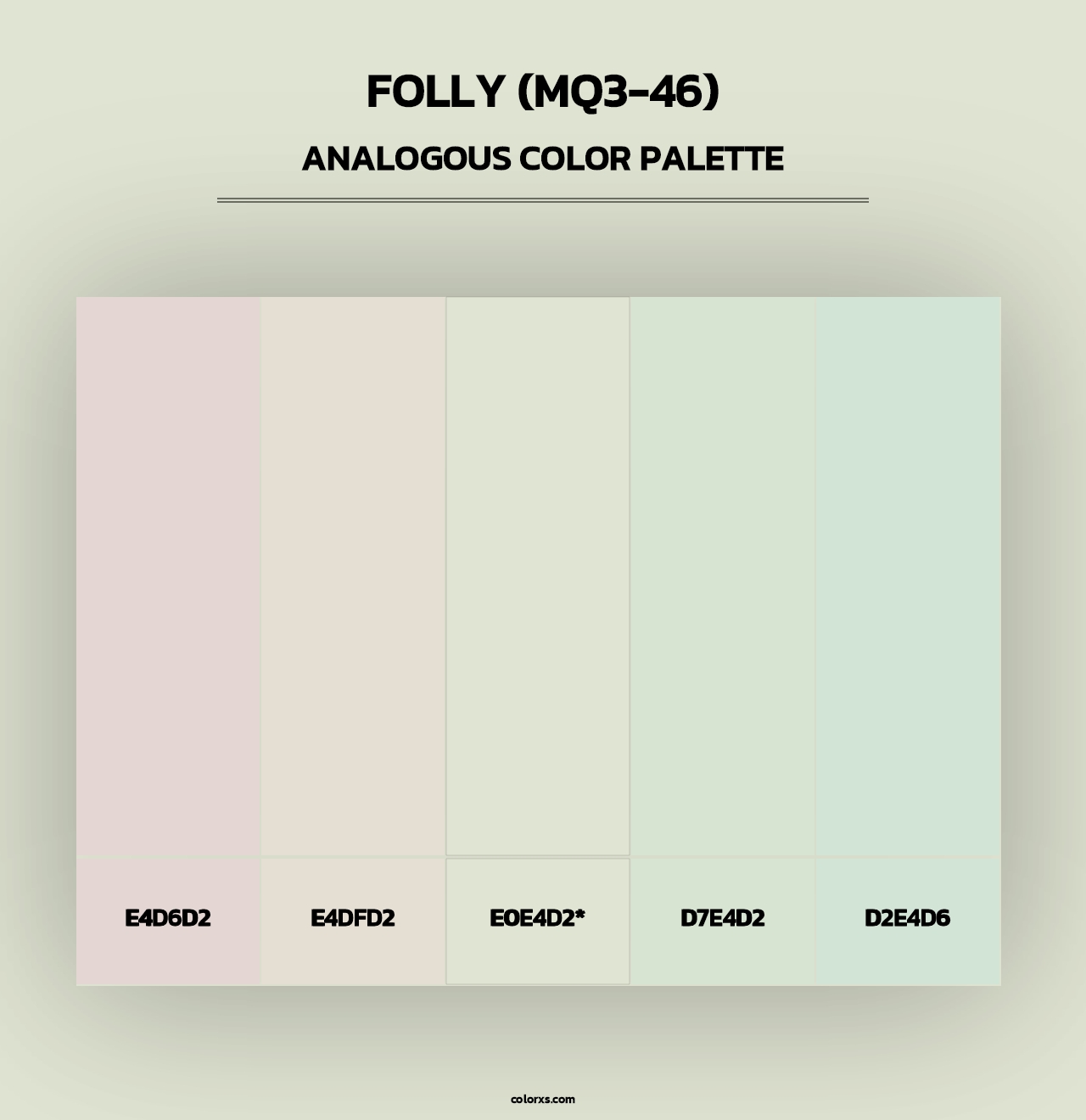 Folly (MQ3-46) - Analogous Color Palette