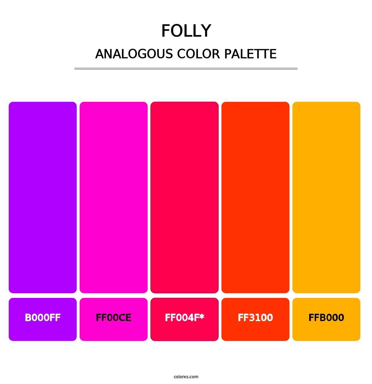 Folly - Analogous Color Palette