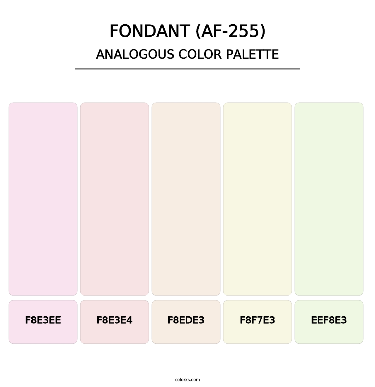 Fondant (AF-255) - Analogous Color Palette
