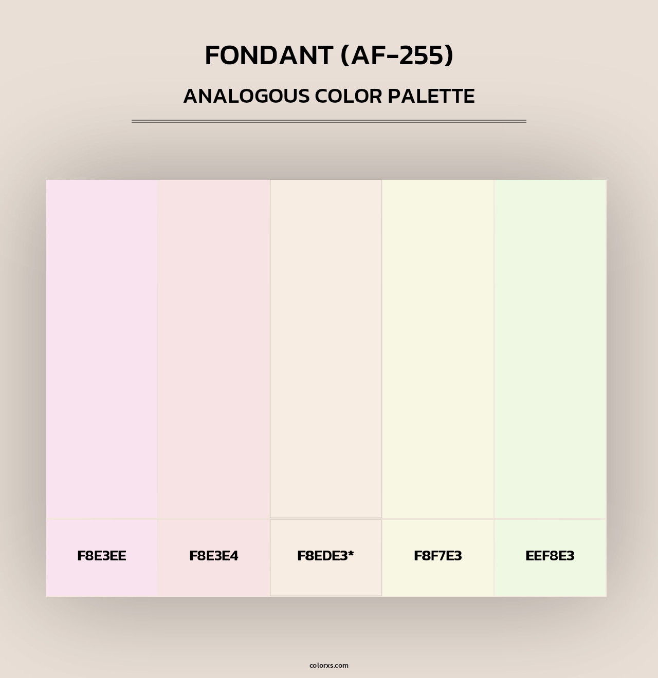 Fondant (AF-255) - Analogous Color Palette