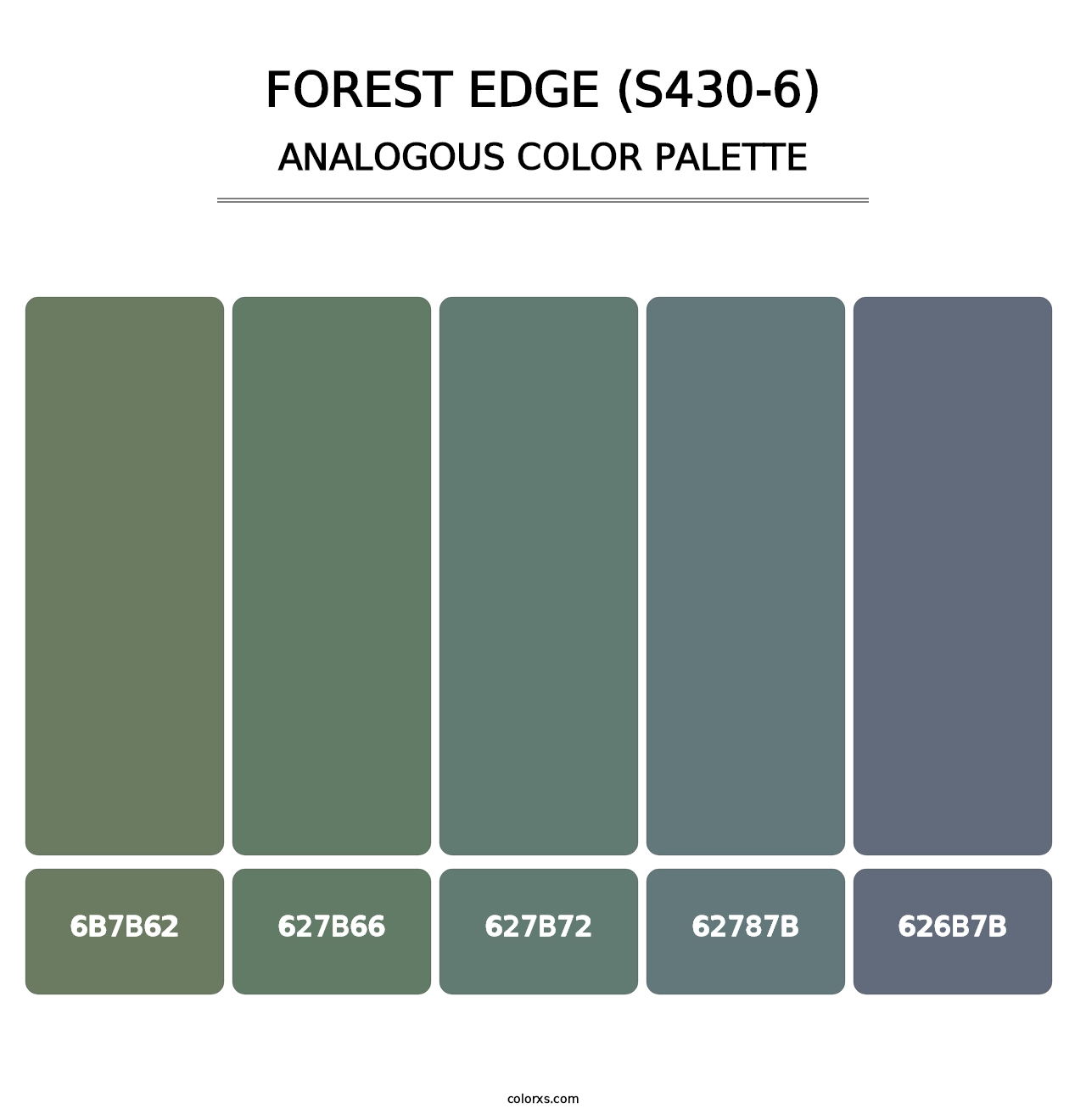 Forest Edge (S430-6) - Analogous Color Palette