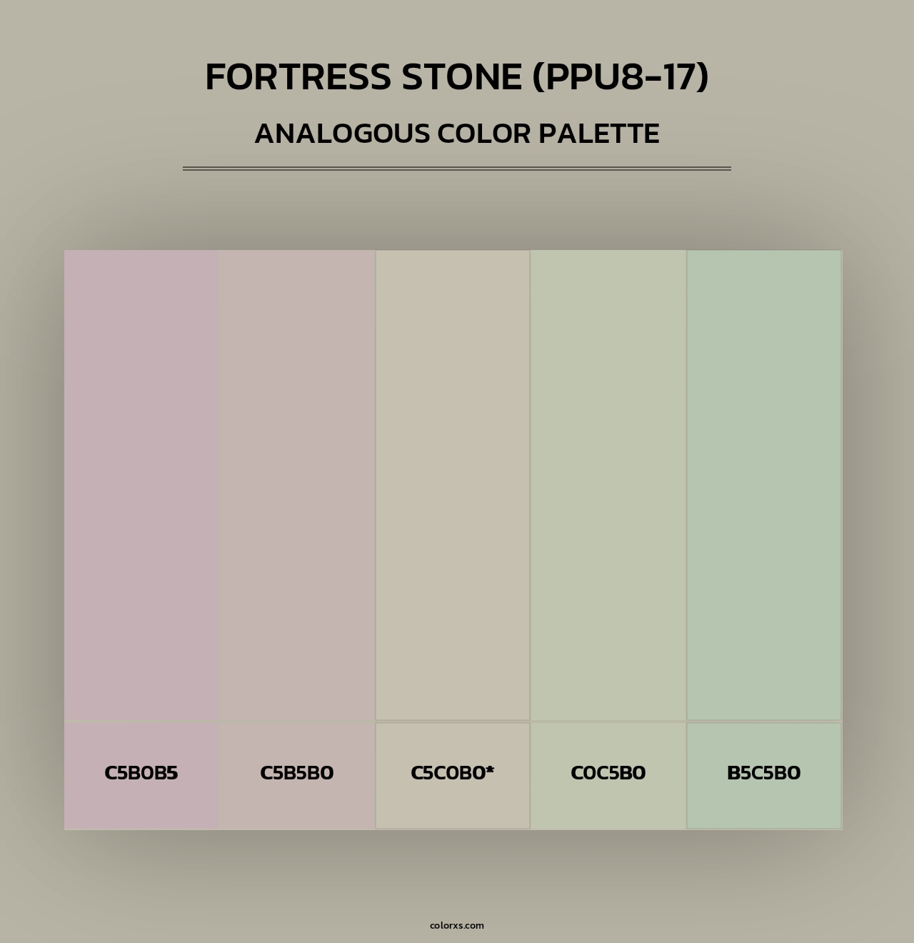 Fortress Stone (PPU8-17) - Analogous Color Palette